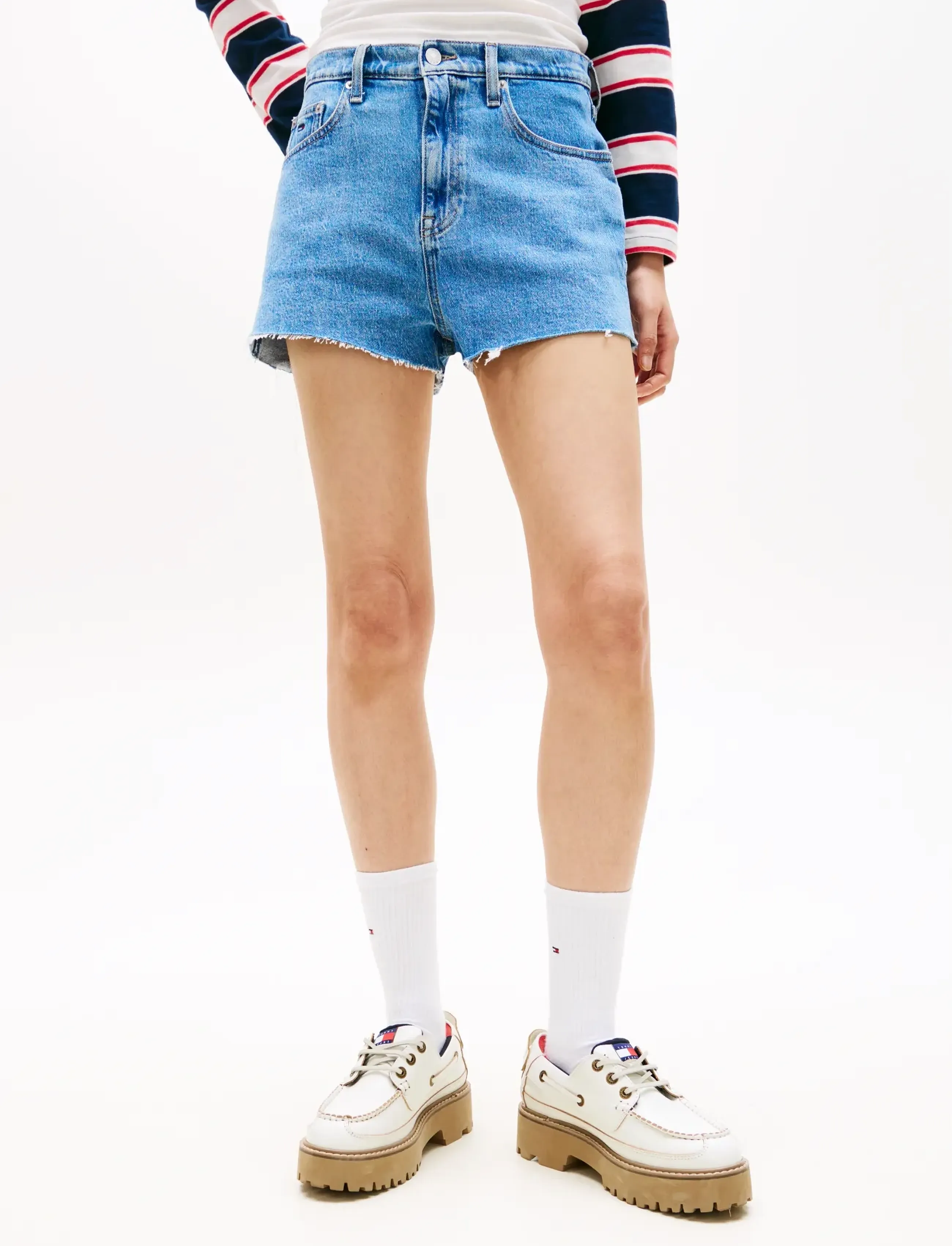 Tommy Jeans HOT PANT BJ4138 - Jorts - DENIM MEDIUM / blue