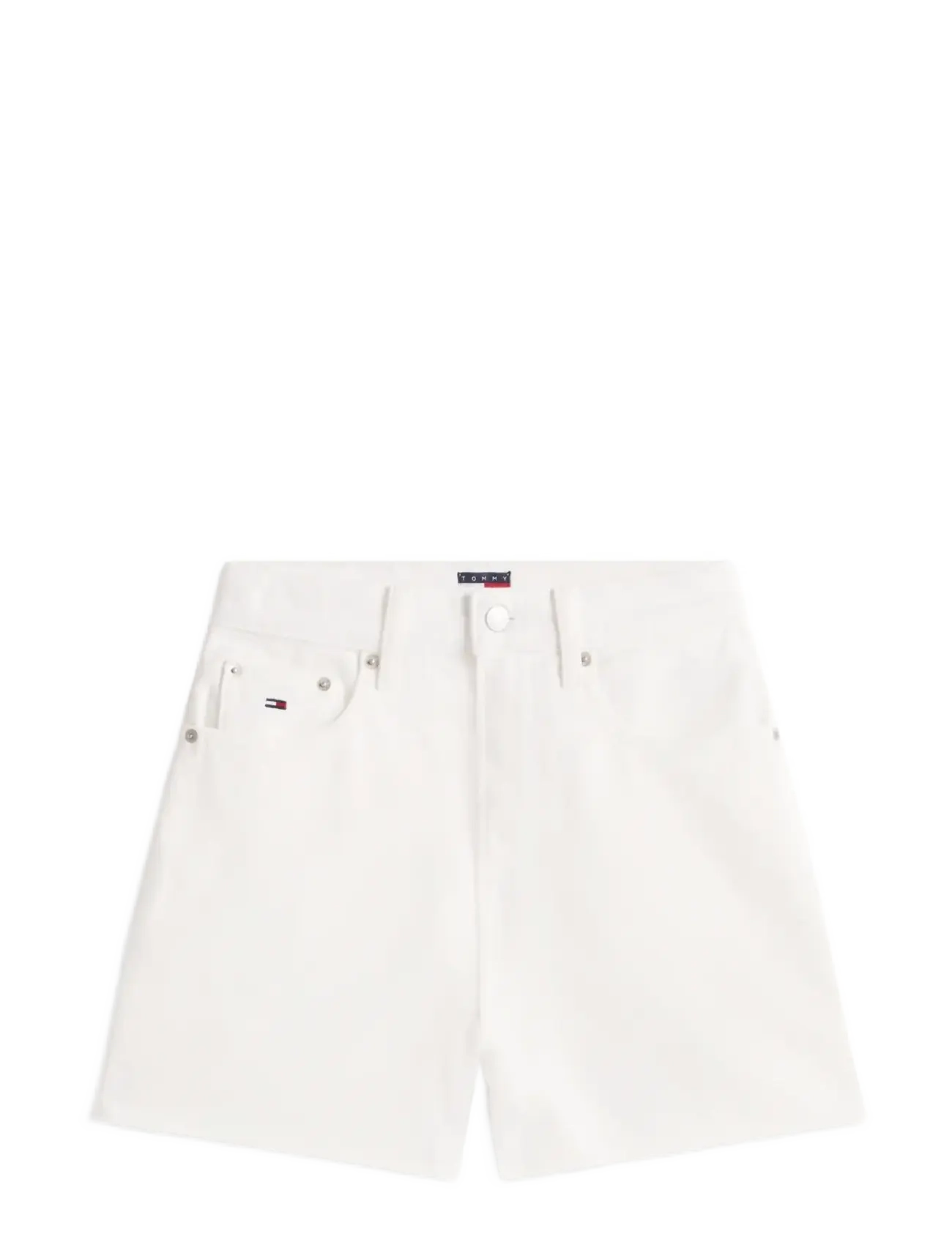 Tommy Jeans MOM SHORT BJ4199 - Shorts - DENIM WHITE / white