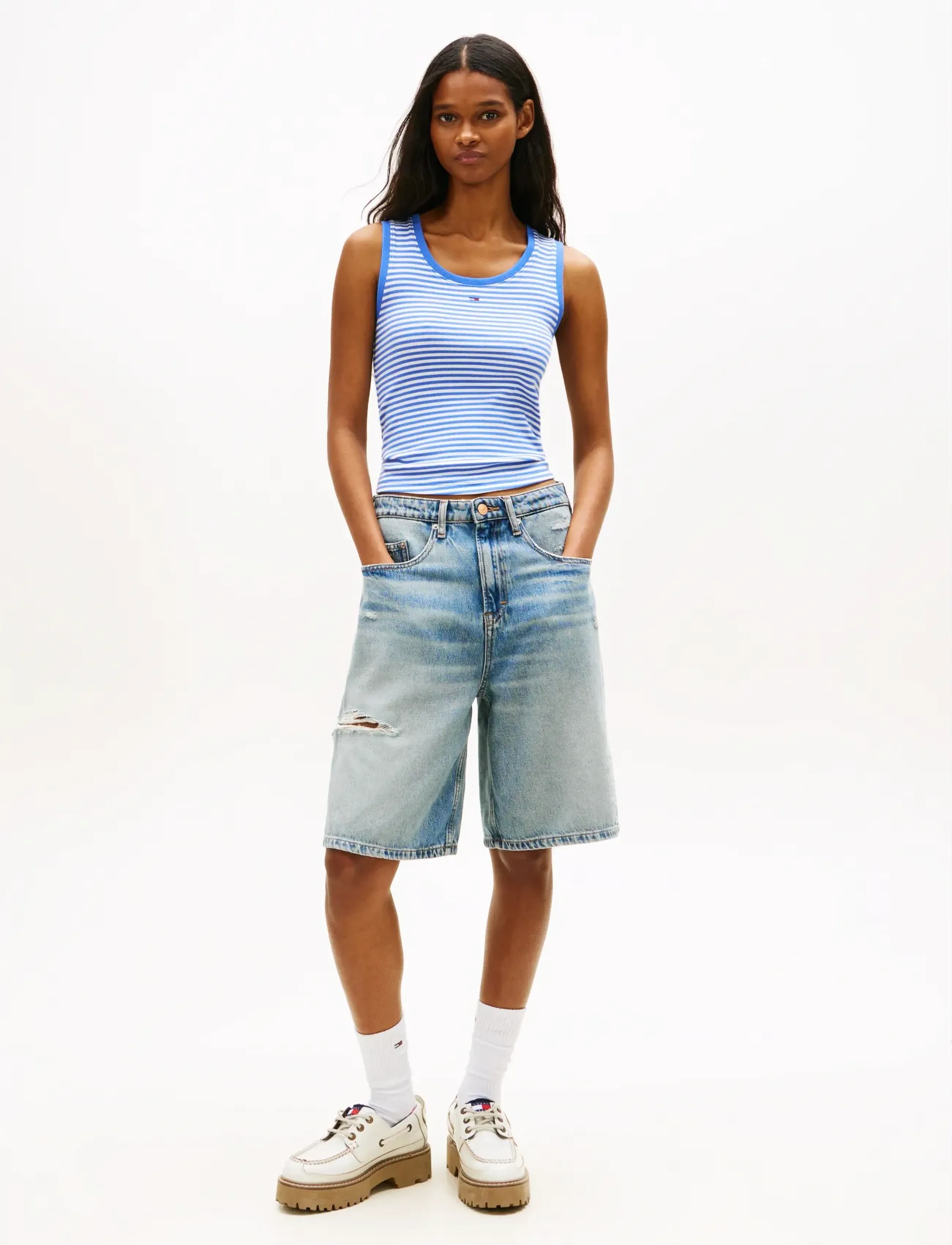 Tommy Jeans - CHARLIE LS SHORT BJ2038 - denim medium - 3