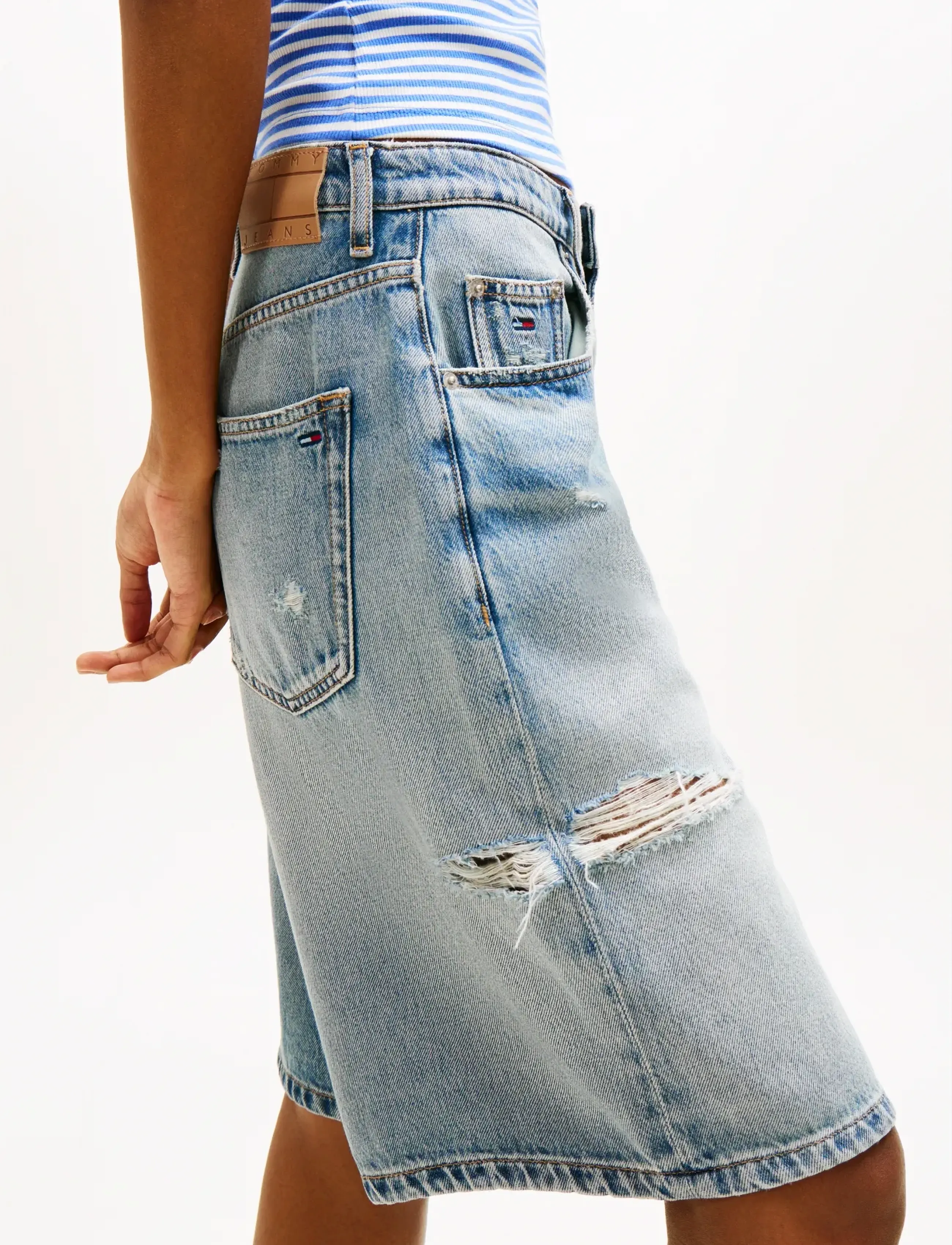 Tommy Jeans - CHARLIE LS SHORT BJ2038 - denim medium - 4