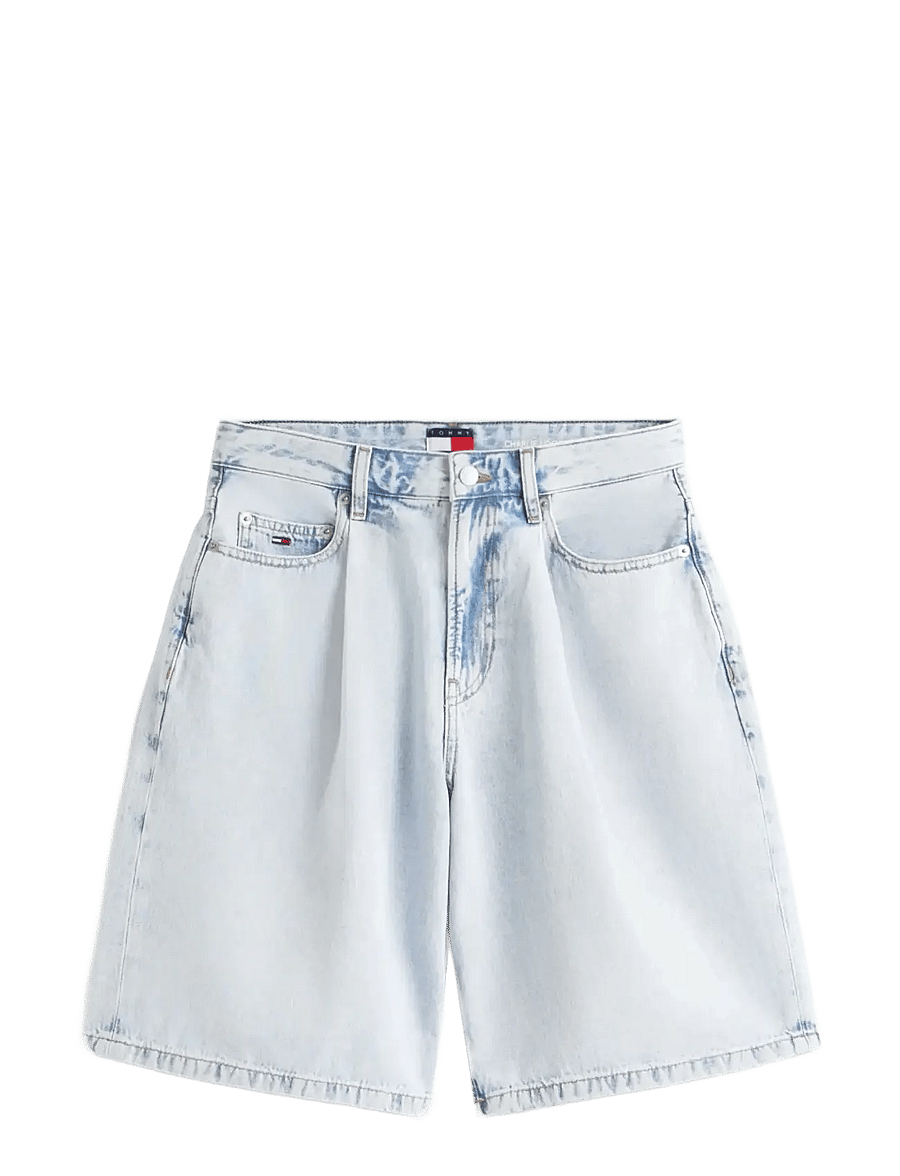 Tommy Jeans - CHARLIE LS SHORT PLEAT BJ6014 - jeansshorts - denim light - 1
