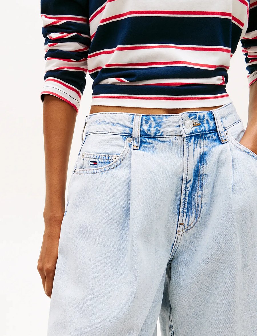 Tommy Jeans - CHARLIE LS SHORT PLEAT BJ6014 - jeansshorts - denim light - 4