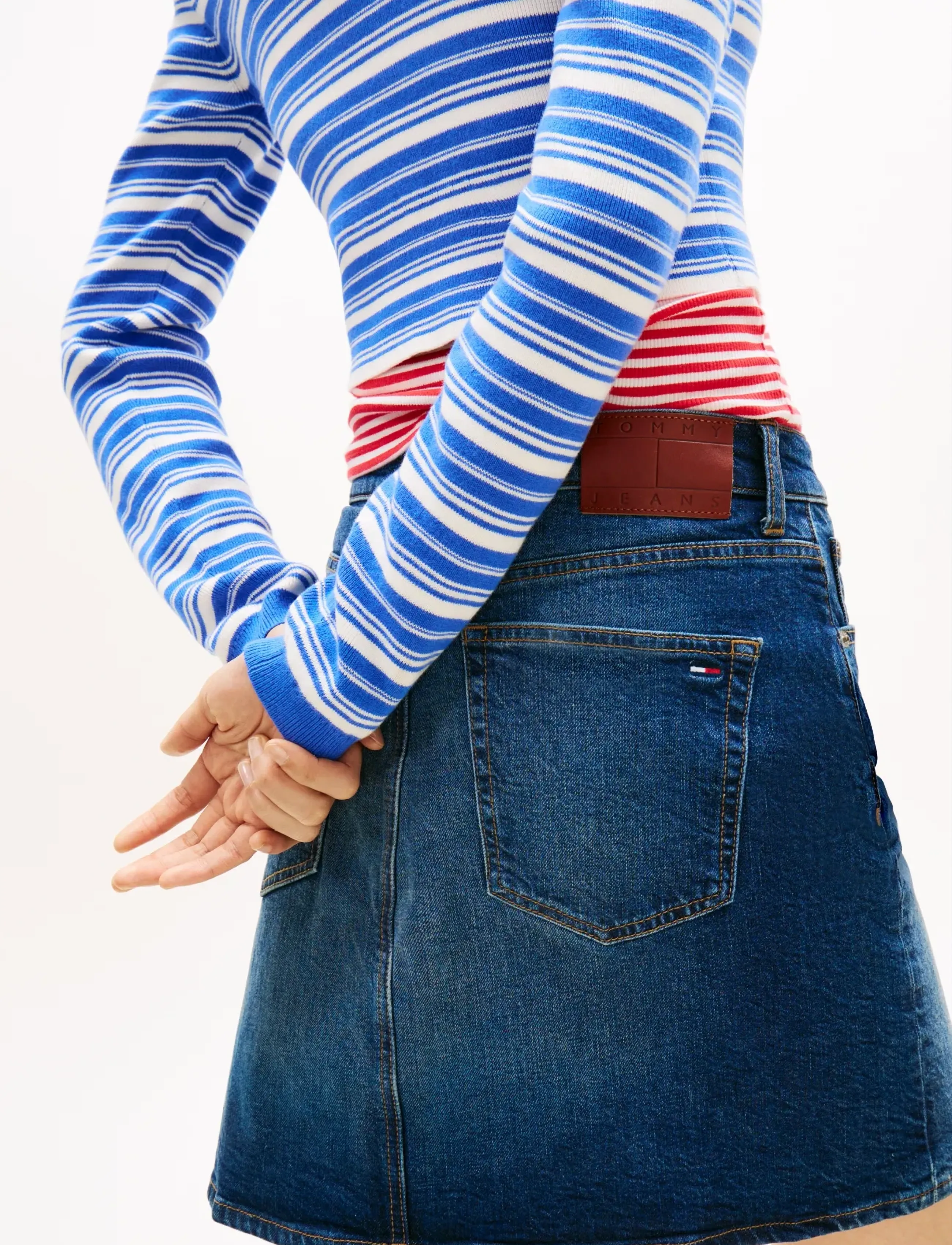 Tommy Jeans - MOM UH SKIRT BJ8155 - jupes en jeans - denim dark - 4