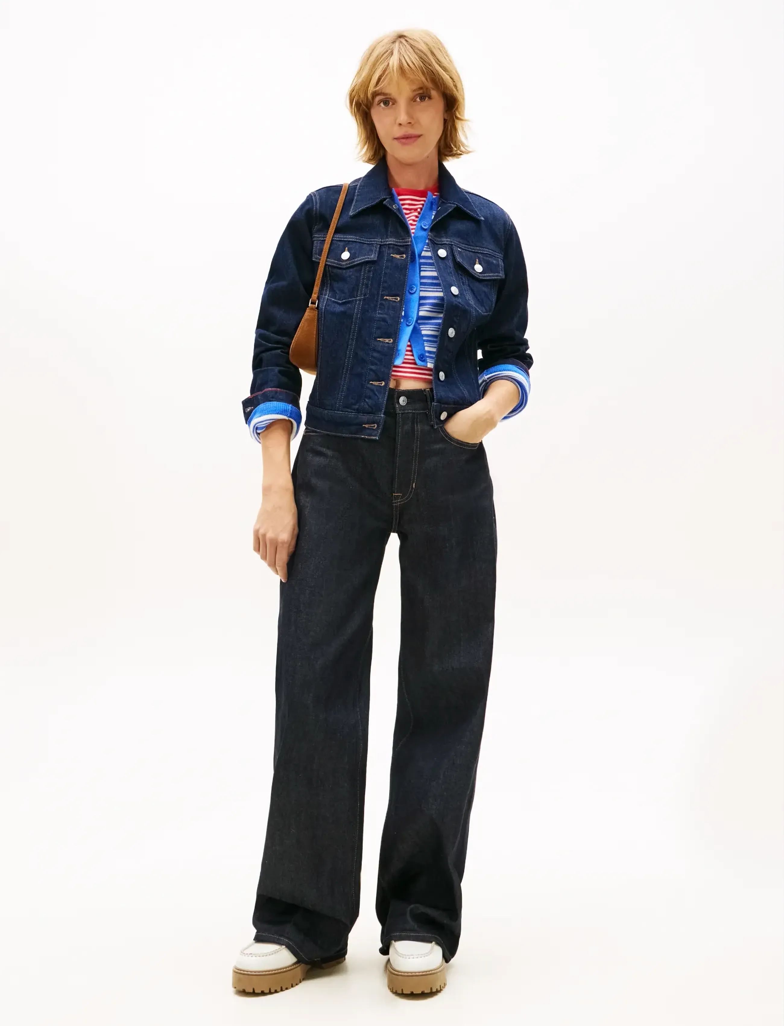 Tommy Jeans - CLASSIC TRUCKER EXT DI4156 - vårjakker - denim dark - 3