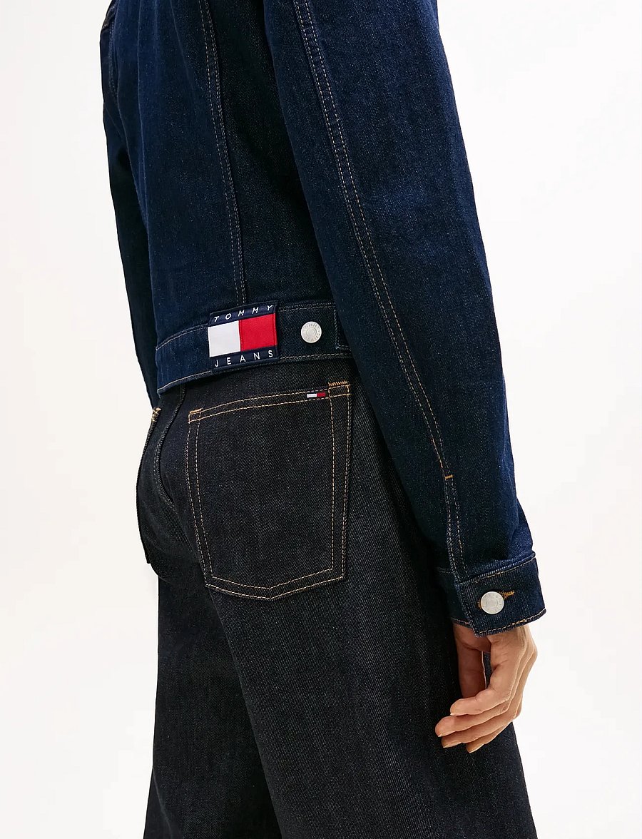 Tommy Jeans - CLASSIC TRUCKER EXT DI4156 - jeansjacken - denim dark - 4