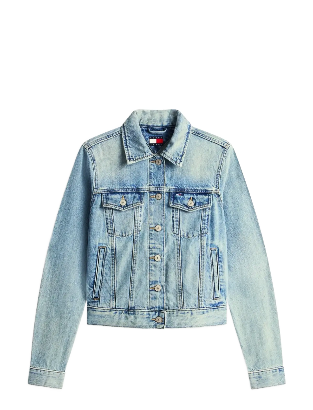 Tommy Jeans CLASSIC TRUCKER EXT BJ8012 - Kleidung - DENIM LIGHT / blue