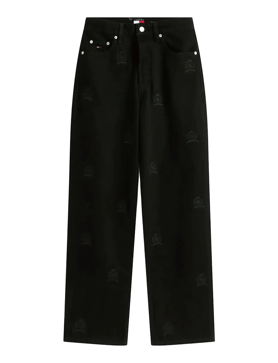 Tommy Jeans - LAYLA HR SLIM STR CR EI6085 - regular jeans - denim black - 1
