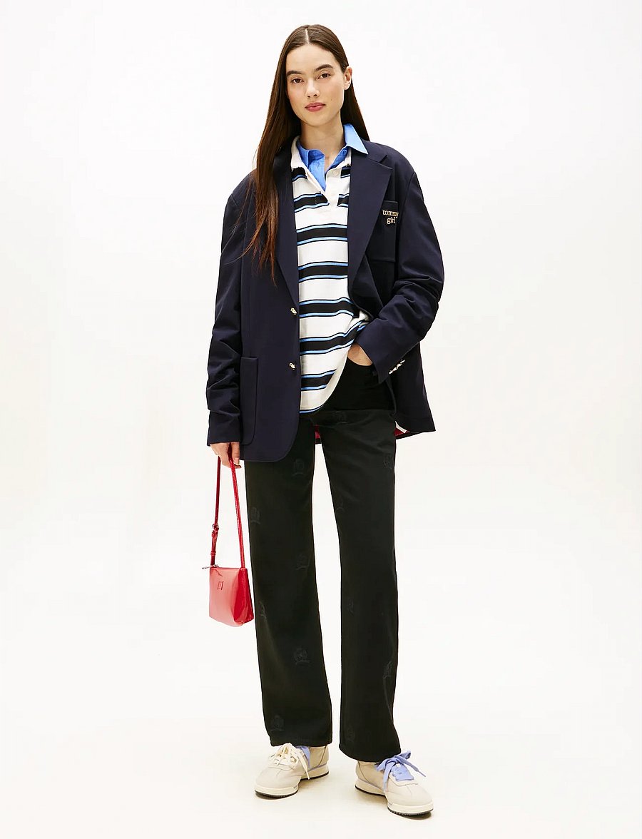 Tommy Jeans - LAYLA HR SLIM STR CR EI6085 - regular jeans - denim black - 2