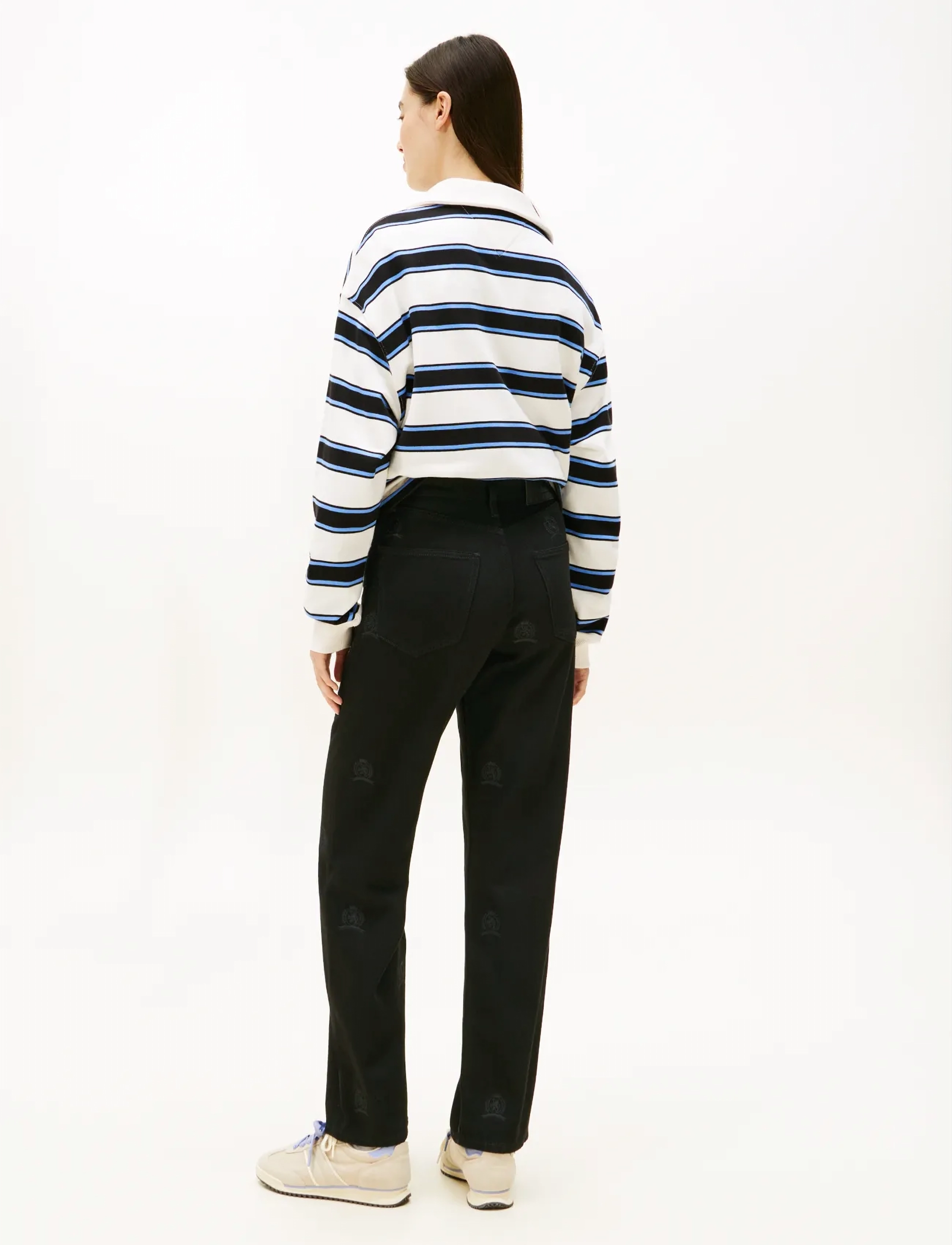 Tommy Jeans - LAYLA HR SLIM STR CR EI6085 - regular jeans - denim black - 4