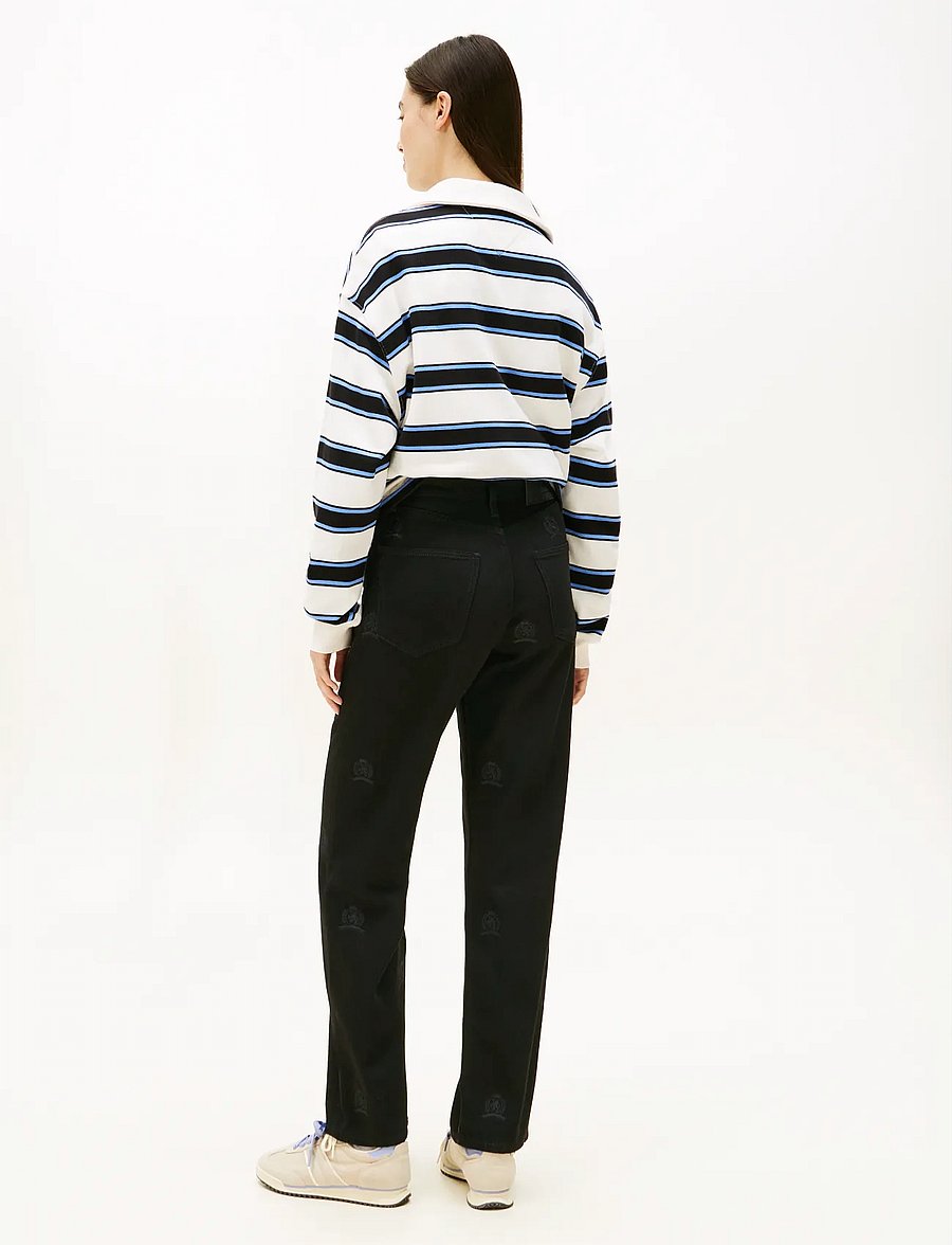 Tommy Jeans - LAYLA HR SLIM STR CR EI6085 - regular jeans - denim black - 4
