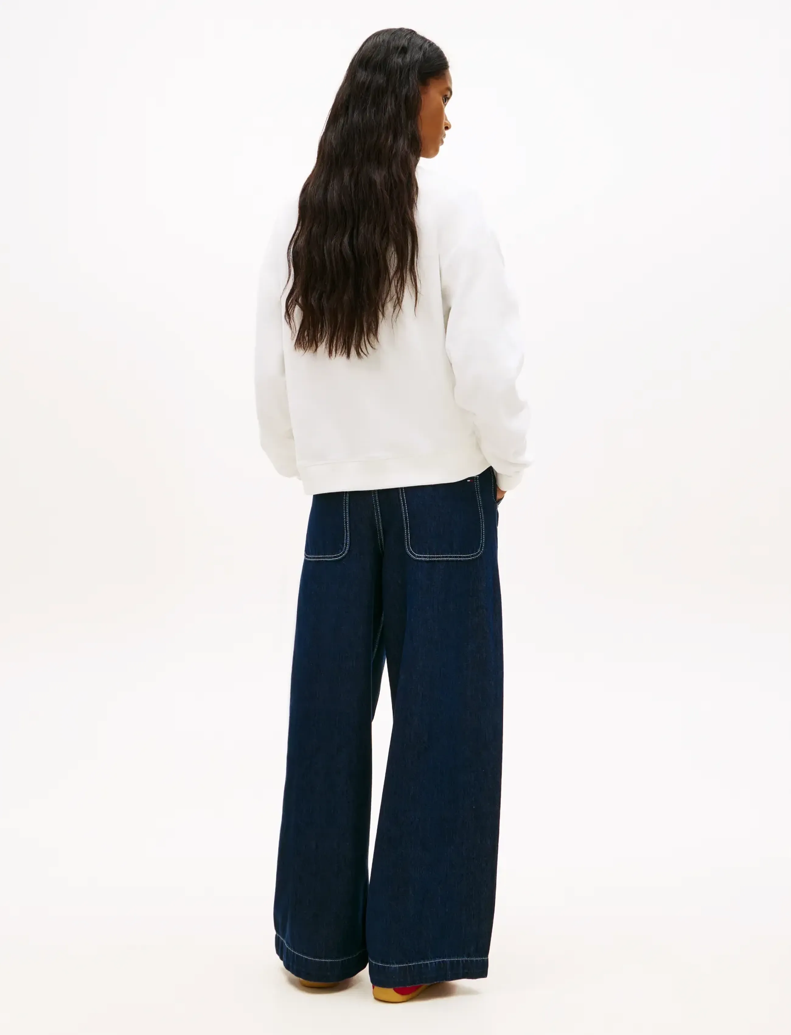 Tommy Jeans - TJW BXY WAVY FLAG CREW EXT - everyday style - ecru - 2