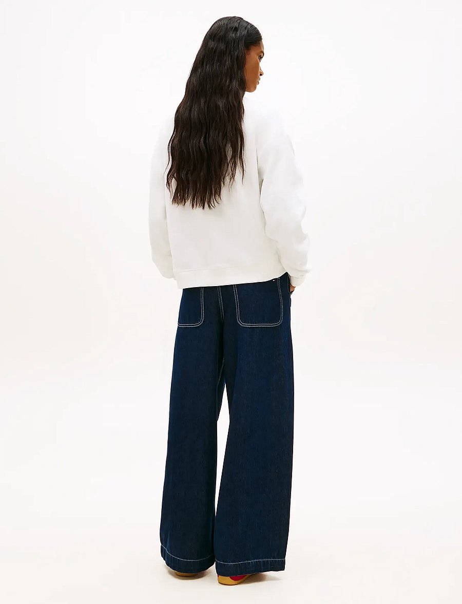 Tommy Jeans - TJW BXY WAVY FLAG CREW EXT - everyday style - ecru - 2