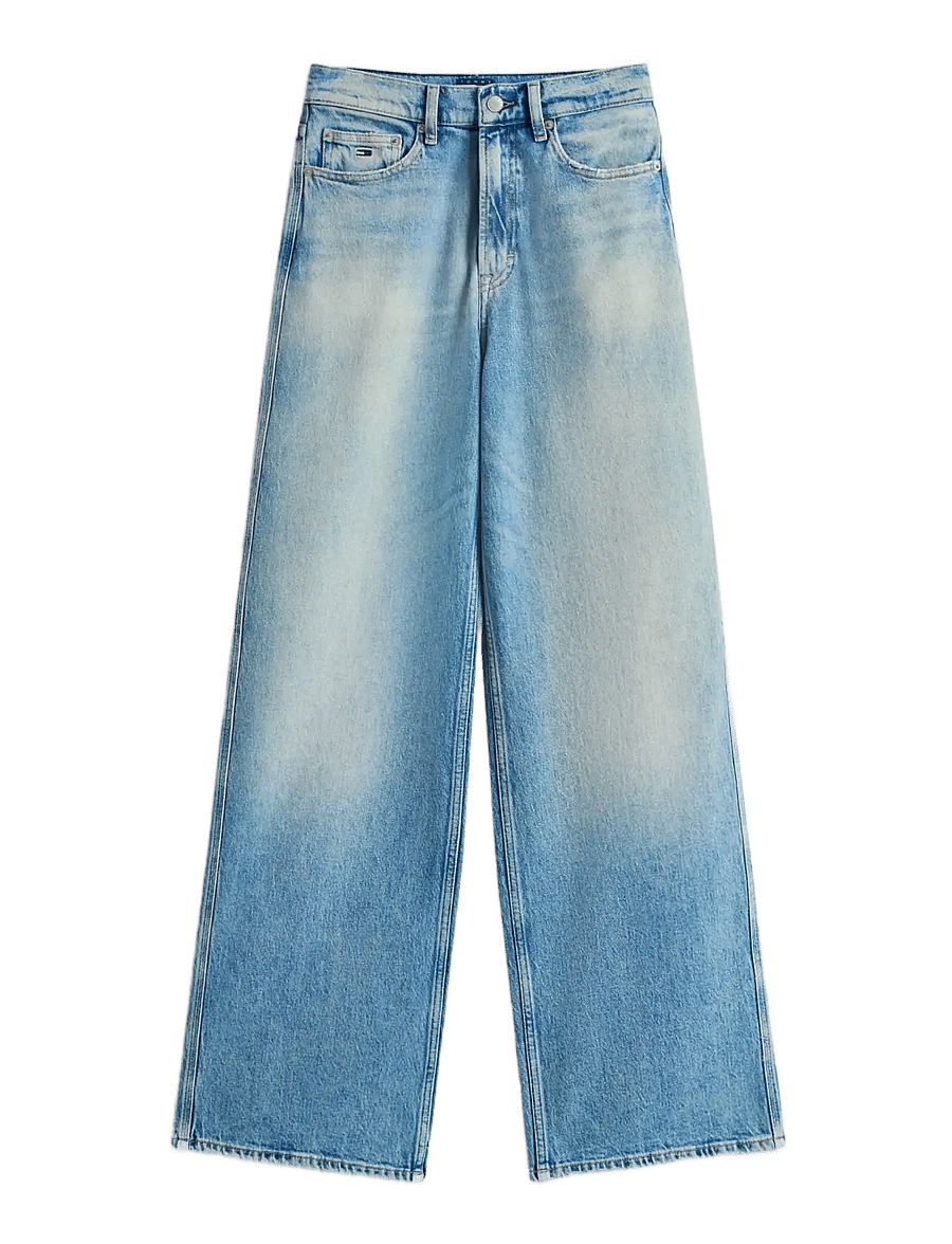 Tommy Jeans - CLAIRE HR WD BJ6136 - hosen mit weitem bein - denim medium - 1