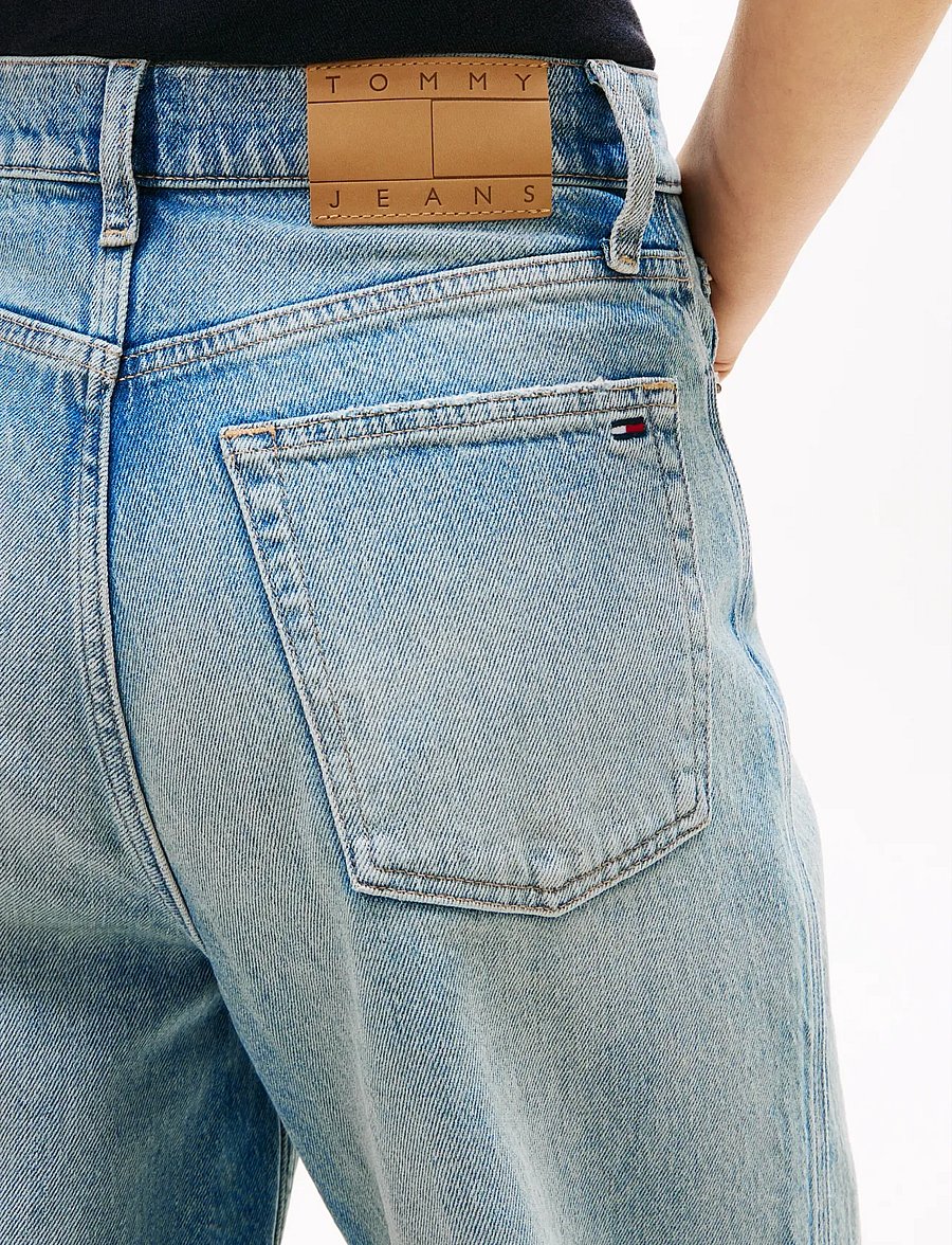 Tommy Jeans - CLAIRE HR WD BJ6136 - hosen mit weitem bein - denim medium - 4