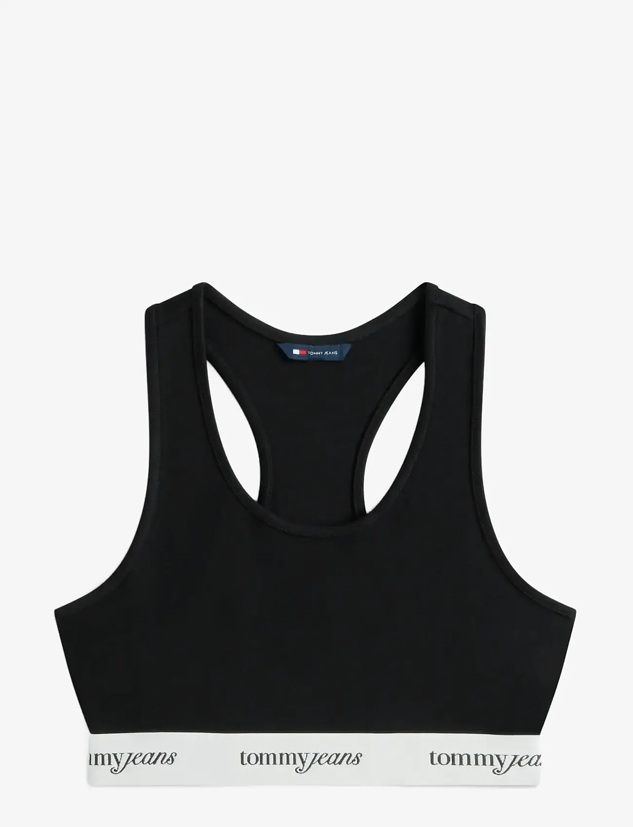 Tommy Jeans - TJW CRP TAPE BRA TOP - tank tops - black - 1