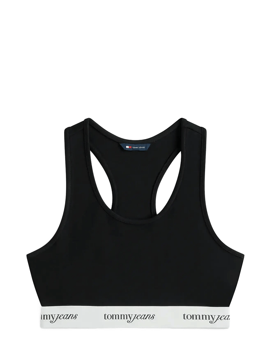 Tommy Jeans - TJW CRP TAPE BRA TOP - urheiluliivit - black - 1