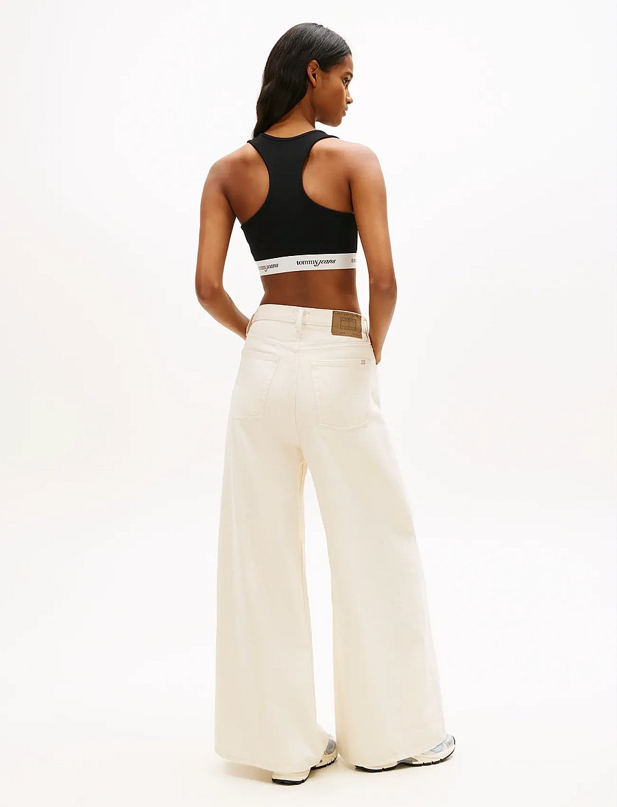 Tommy Jeans - TJW CRP TAPE BRA TOP - urheiluliivit - black - 2