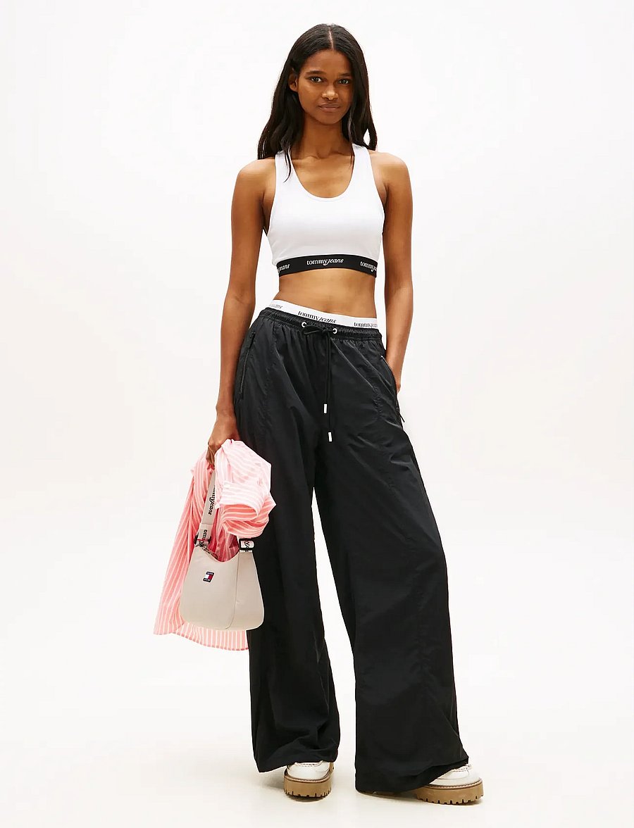 Tommy Jeans - TJW CRP TAPE BRA TOP - sport-bhs - ecru - 3