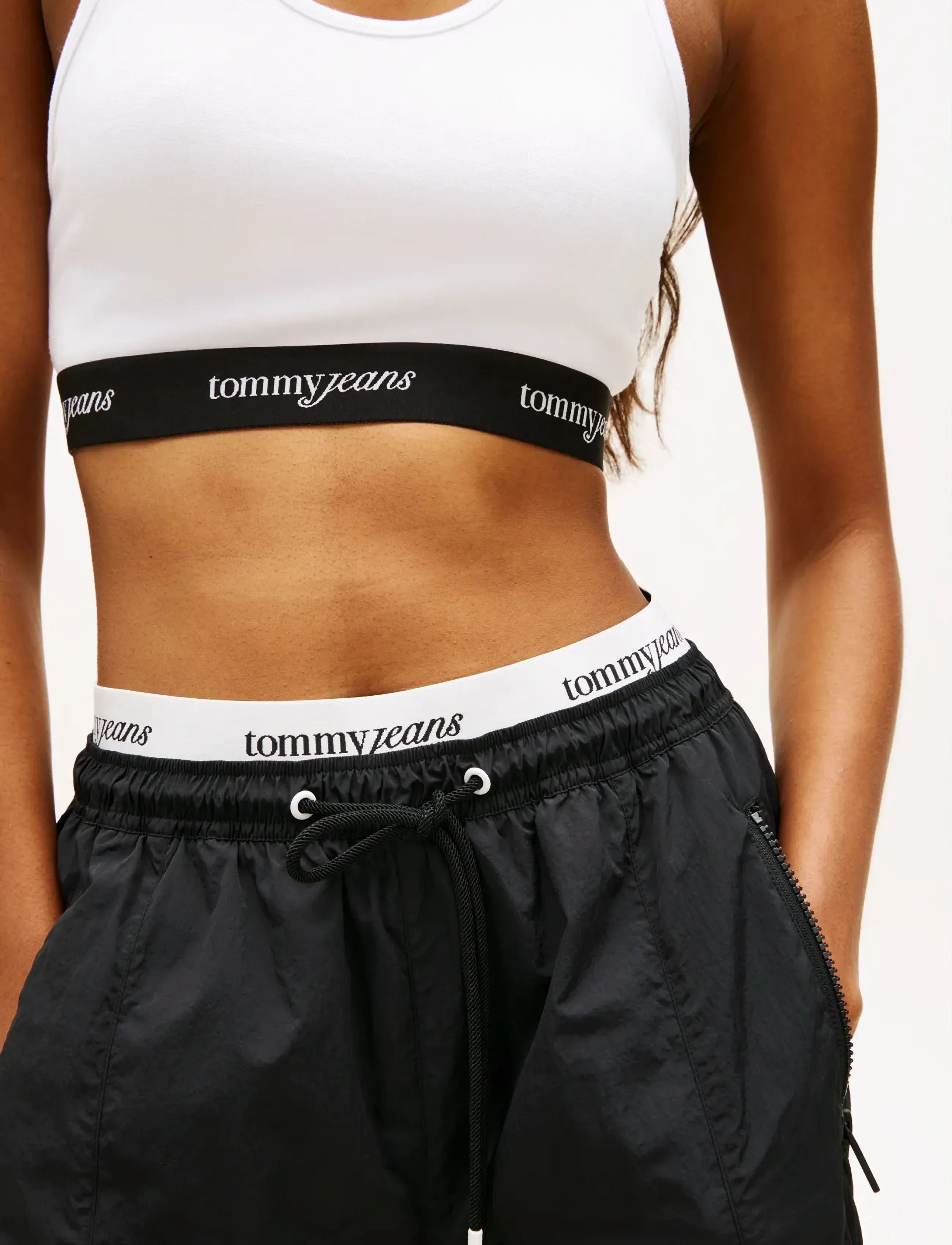 Tommy Jeans - TJW CRP TAPE BRA TOP - sports-bh'er - ecru - 5