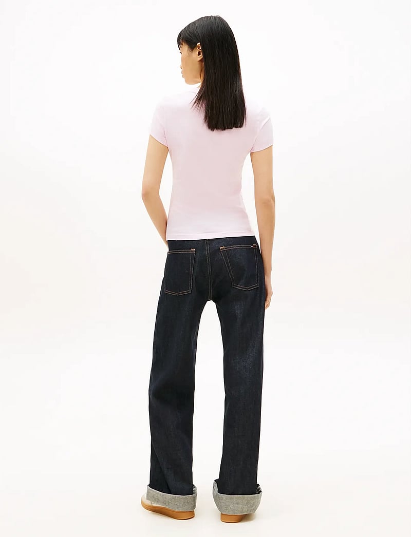Tommy Jeans - TJW SLIM WAVY FLAG TEE EXT - t-shirts - pearly pink - 2