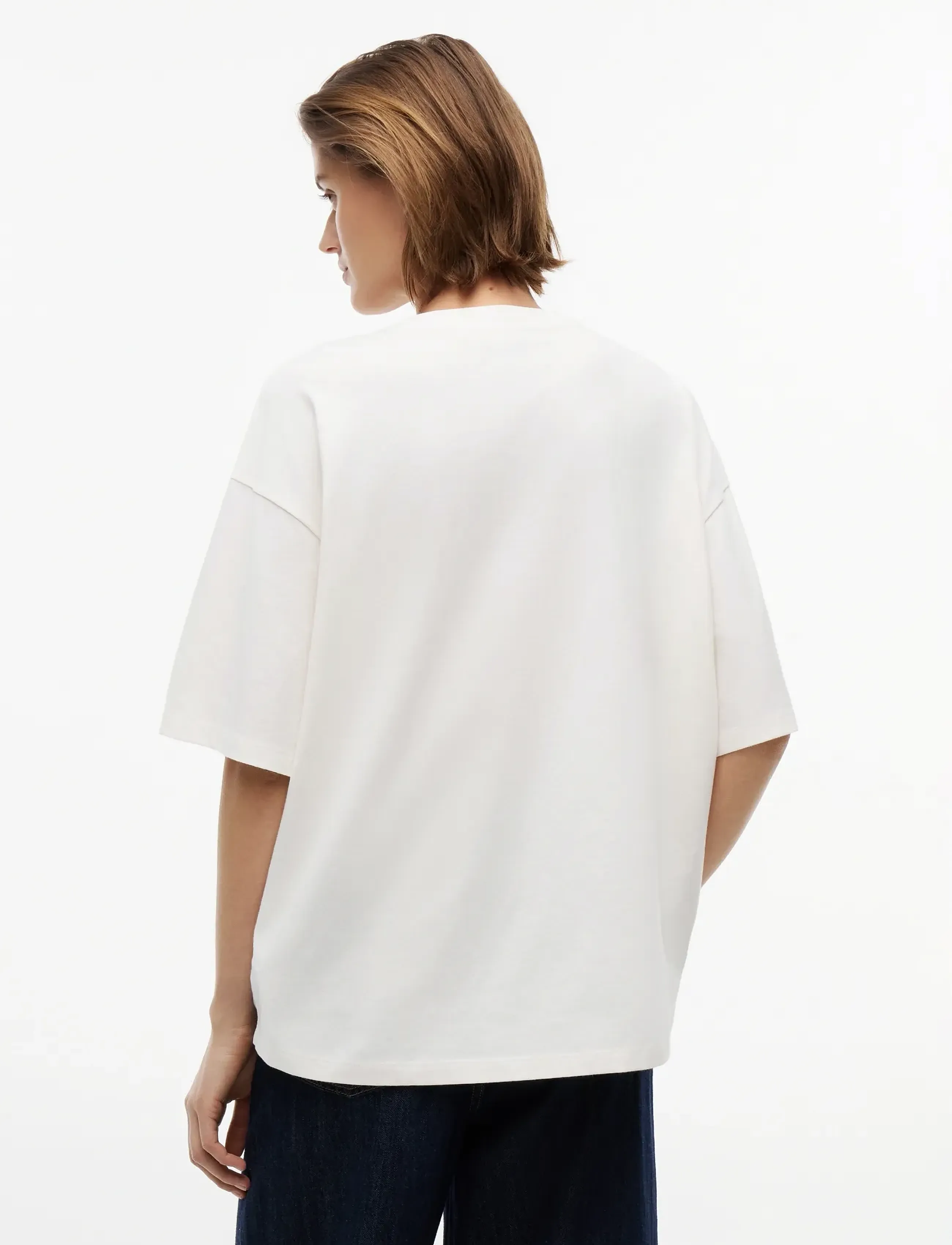 Tommy Jeans - TJW OVS TJ BLING GMD TEE - t-shirts - ancient white - 2