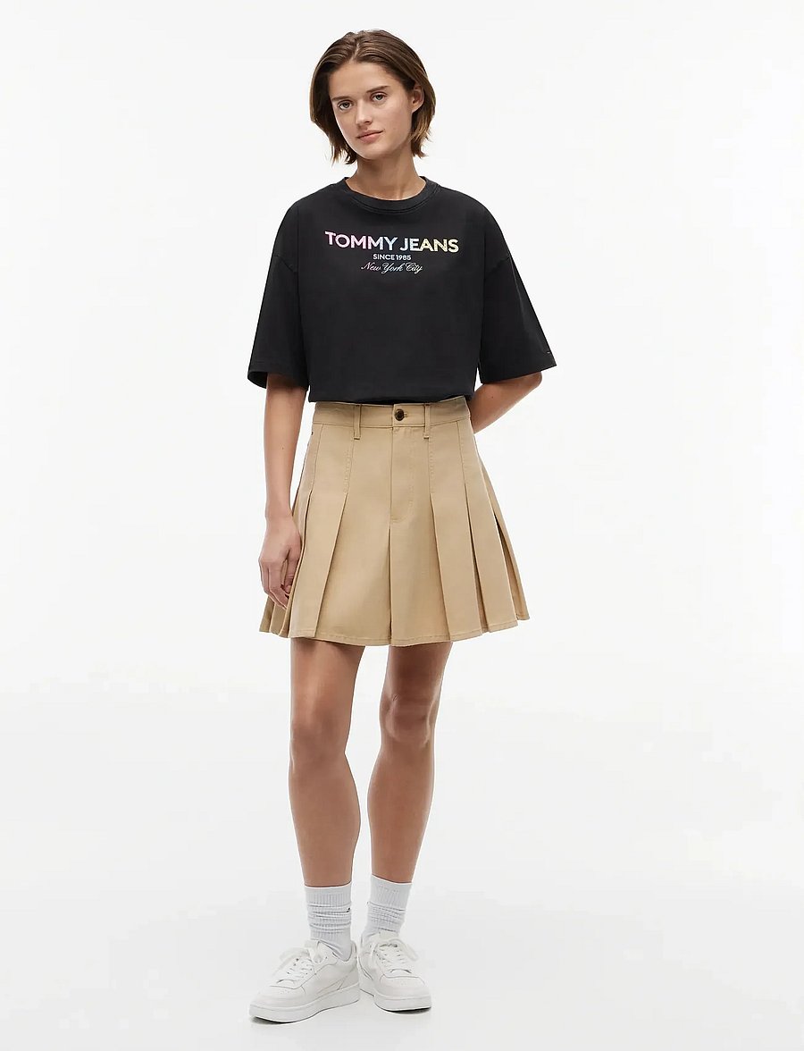 Tommy Jeans - TJW OVS TJ BLING GMD TEE - t-shirts - black - 4