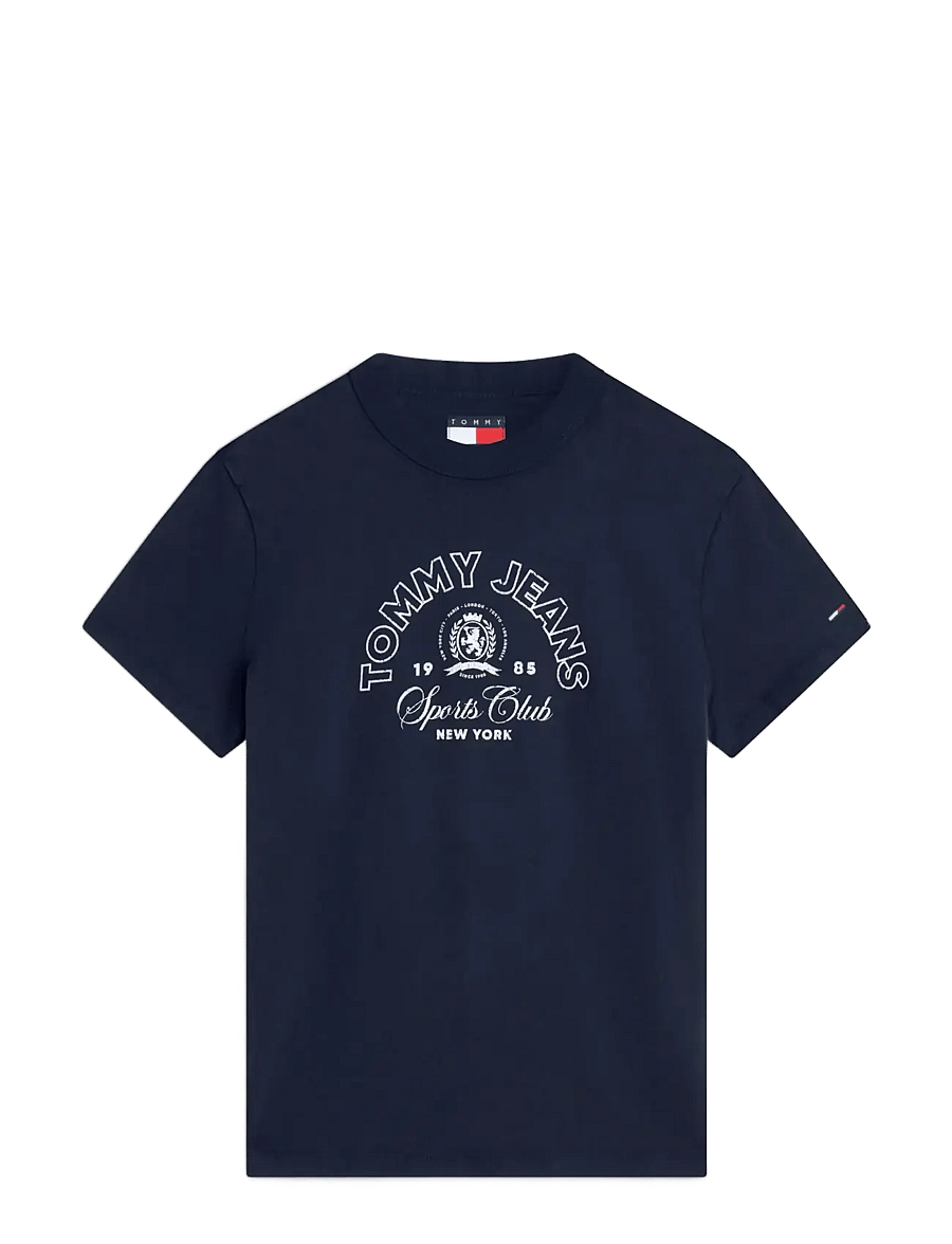 Tommy Jeans - TJW REG HERITAGE LOGO SS TEE - t-shirts - dark night navy - 1