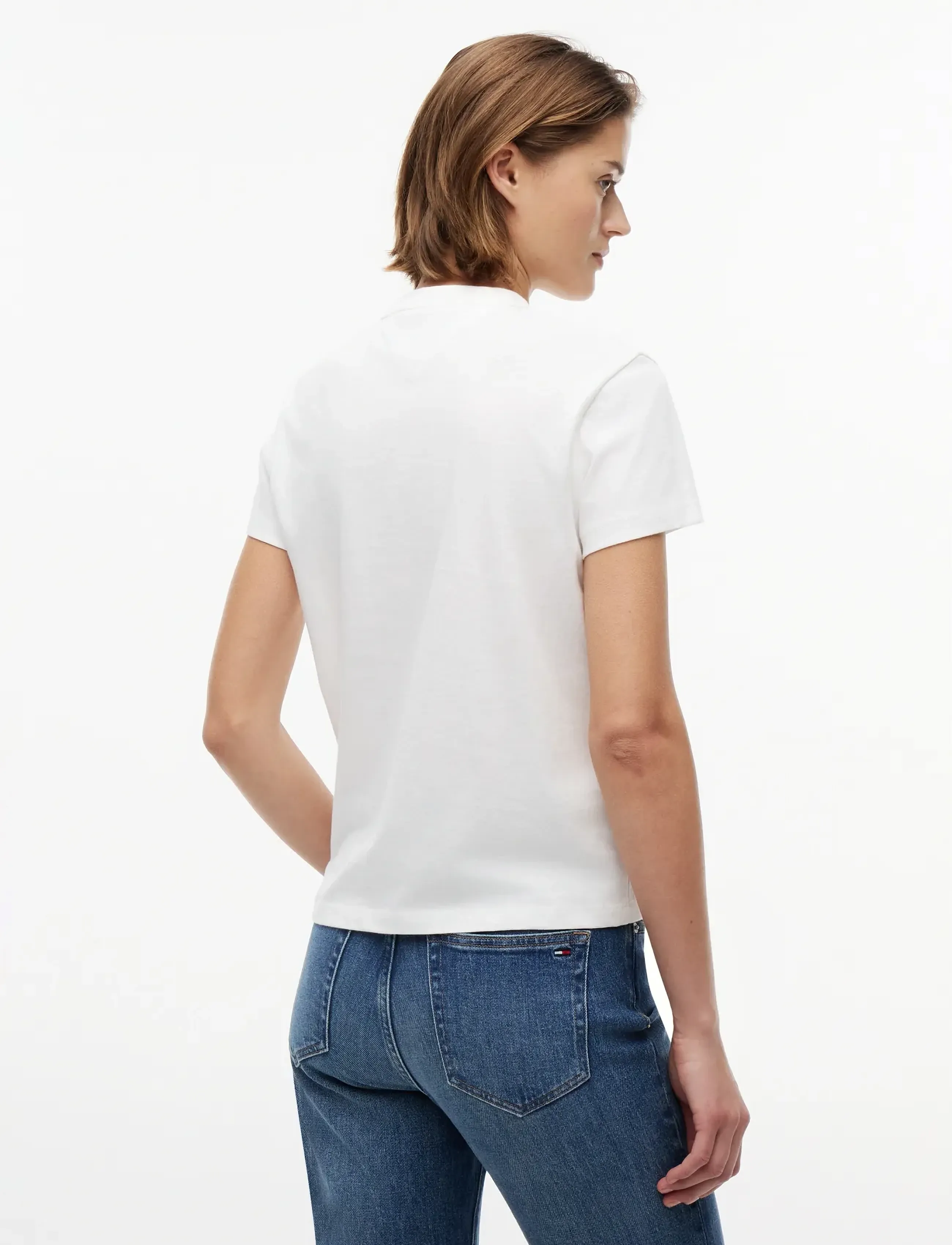 Tommy Jeans - TJW REG HERITAGE LOGO SS TEE - t-shirts - ecru - 2
