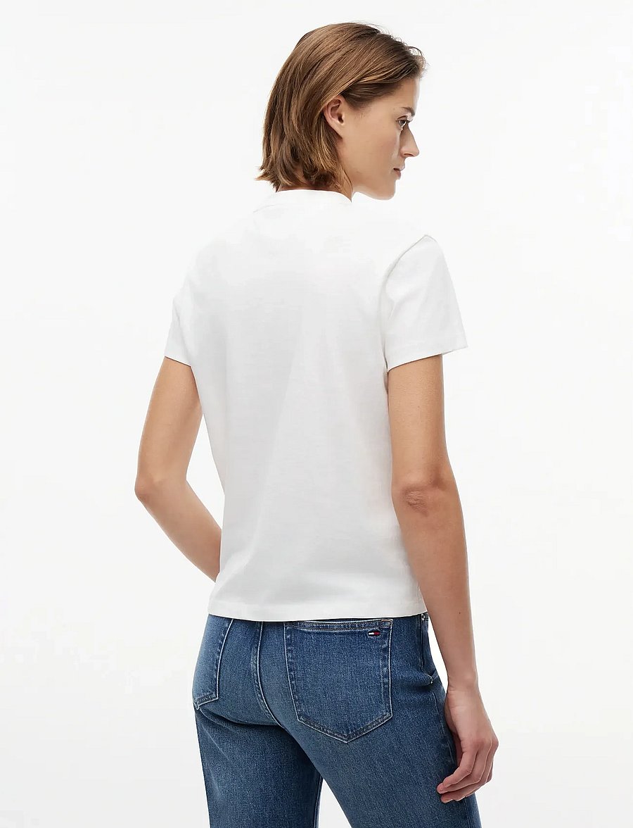 Tommy Jeans - TJW REG HERITAGE LOGO SS TEE - t-shirts - ecru - 2