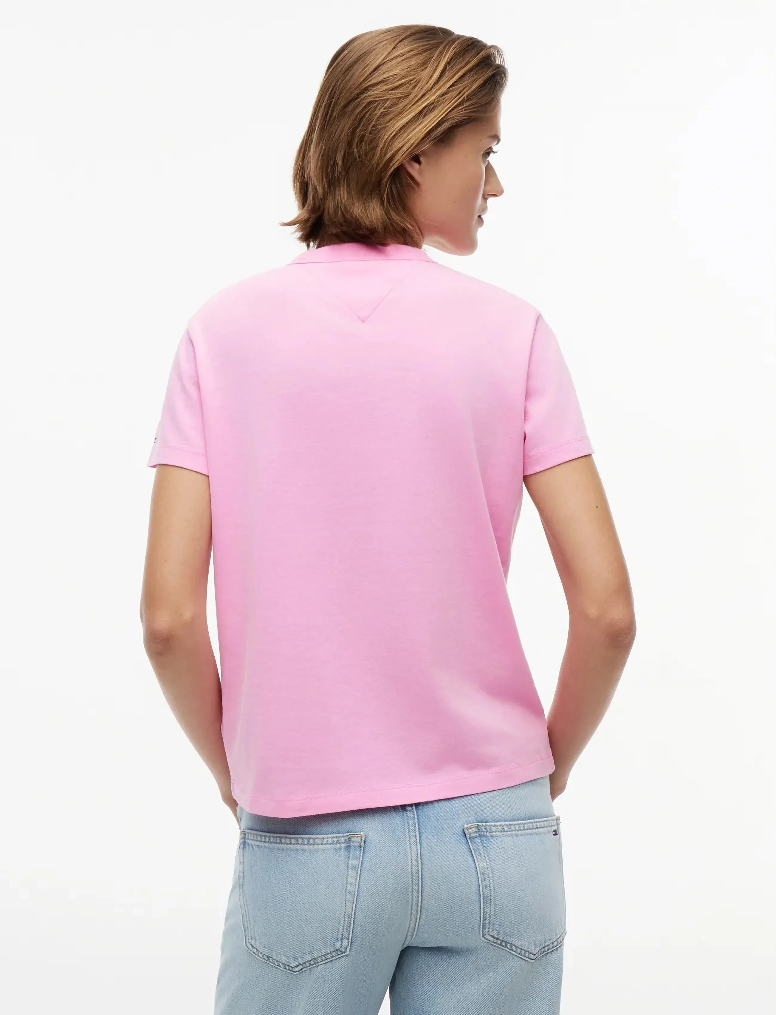Tommy Jeans - TJW REG HERITAGE LOGO SS TEE - t-särgid - pink daisy - 2