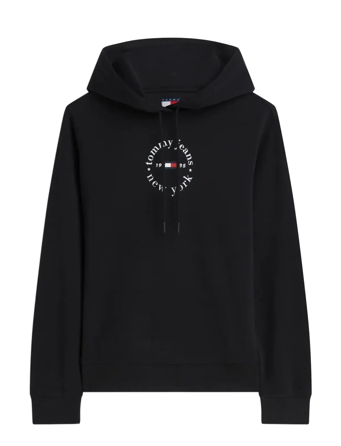 Tommy Jeans TJW REG ESS LOGO 2 HOODIE EXT - Kapuutsiga pusad - BLACK / black