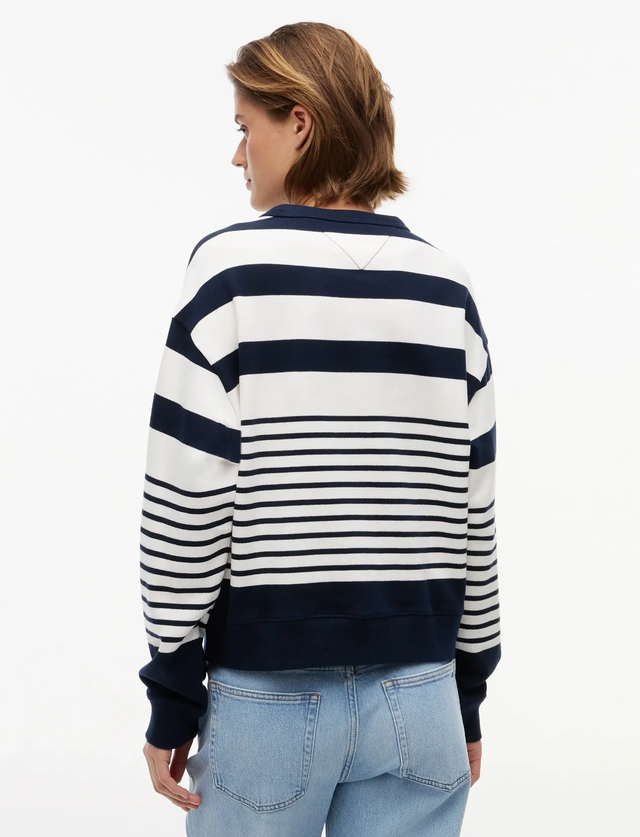 Tommy Jeans - TJW RLX BADGE STRIPE CREW - sweatshirts - dark night navy   stripe - 2