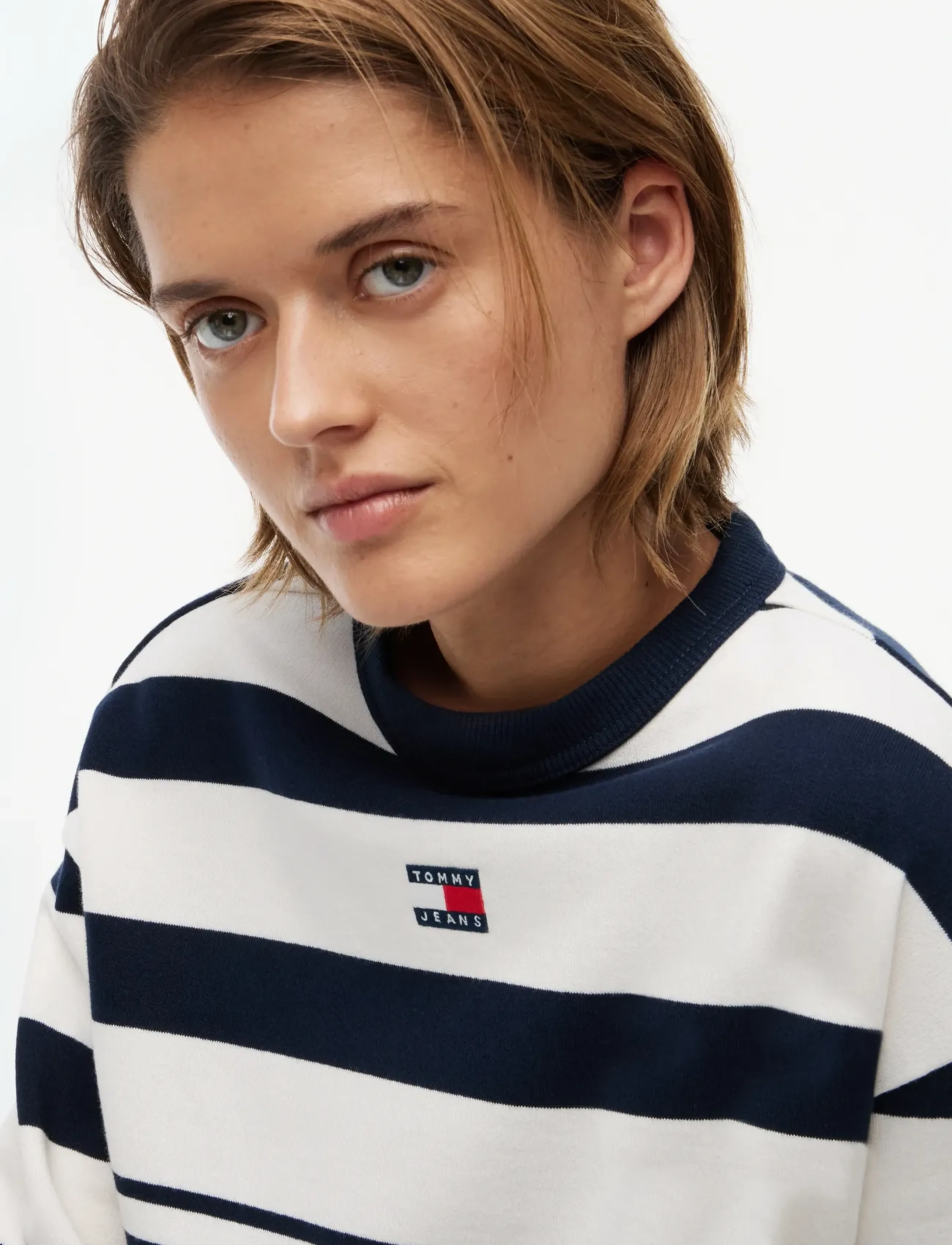 Tommy Jeans - TJW RLX BADGE STRIPE CREW - sweatshirts - dark night navy   stripe - 3