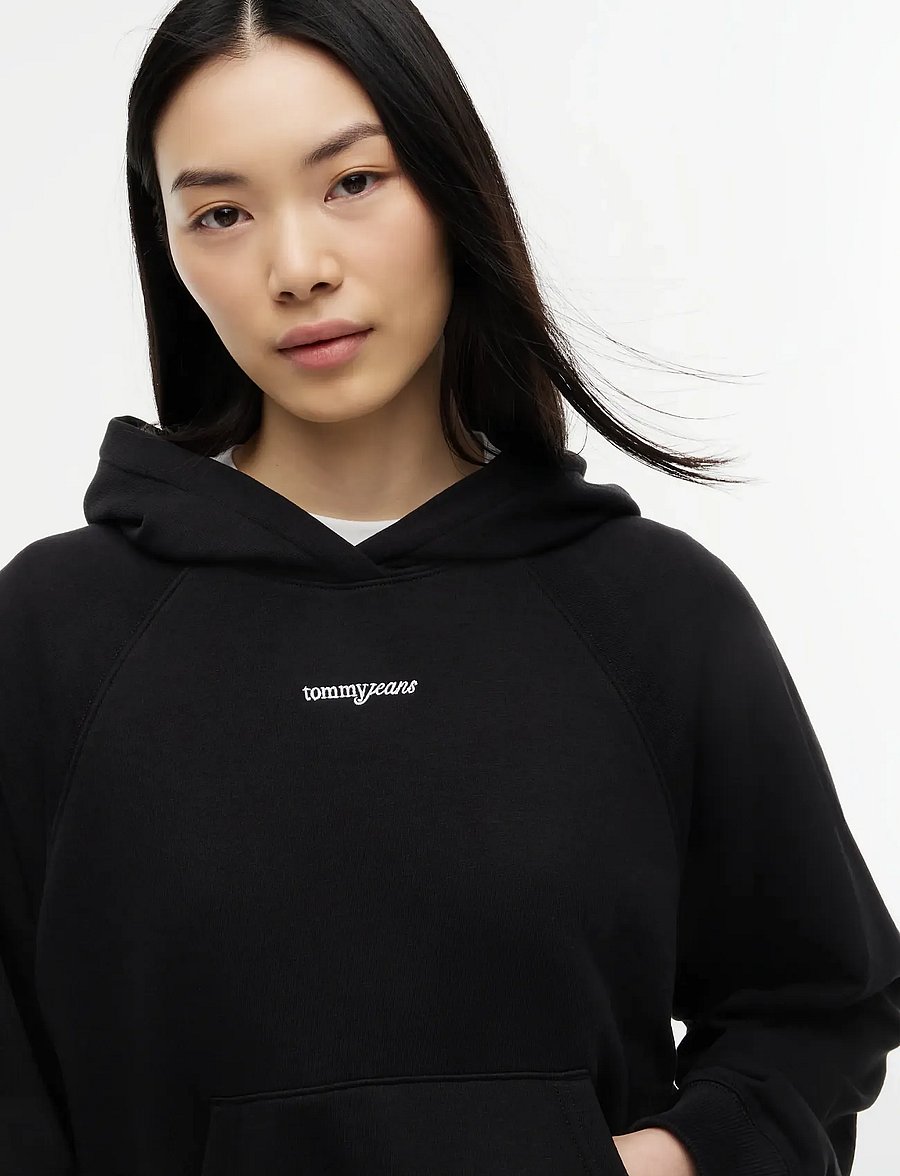 Tommy Jeans - TJW SCRIPT RAGLAN HOODIE - kapuzenpullover - black - 3