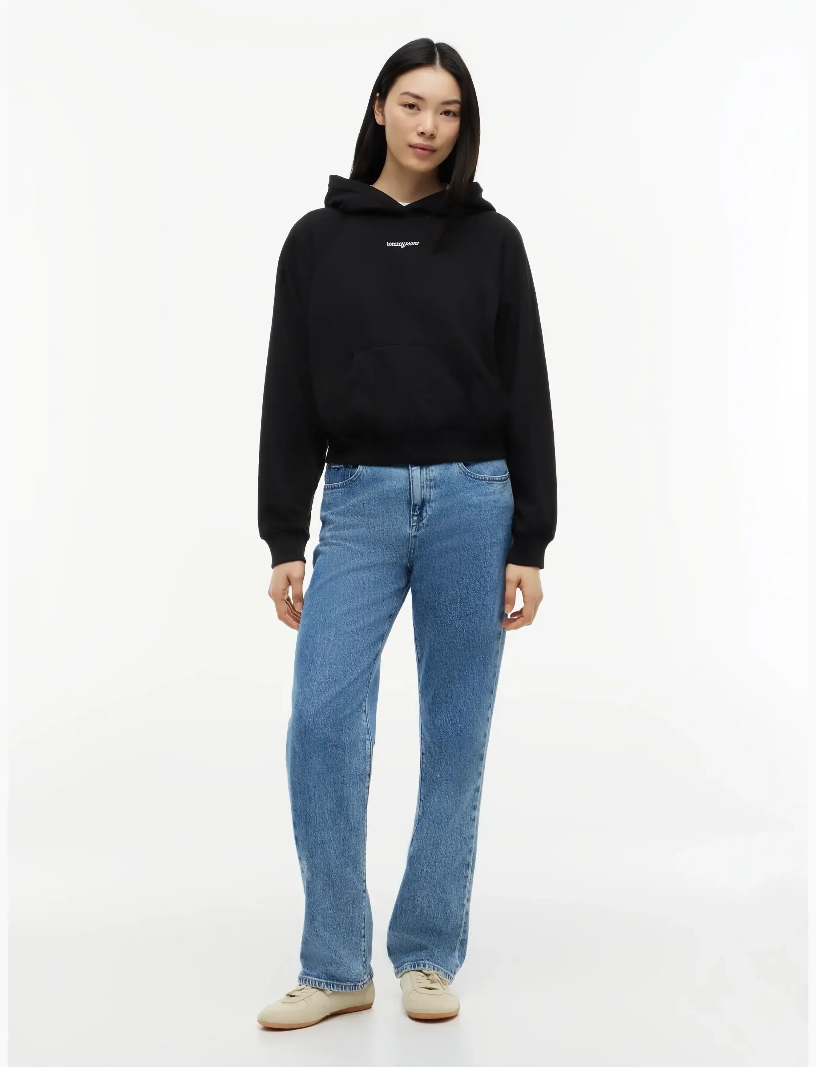 Tommy Jeans - TJW SCRIPT RAGLAN HOODIE - kapuzenpullover - black - 4