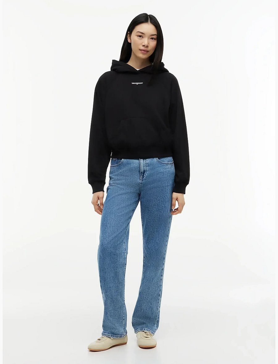 Tommy Jeans - TJW SCRIPT RAGLAN HOODIE - kapuzenpullover - black - 4