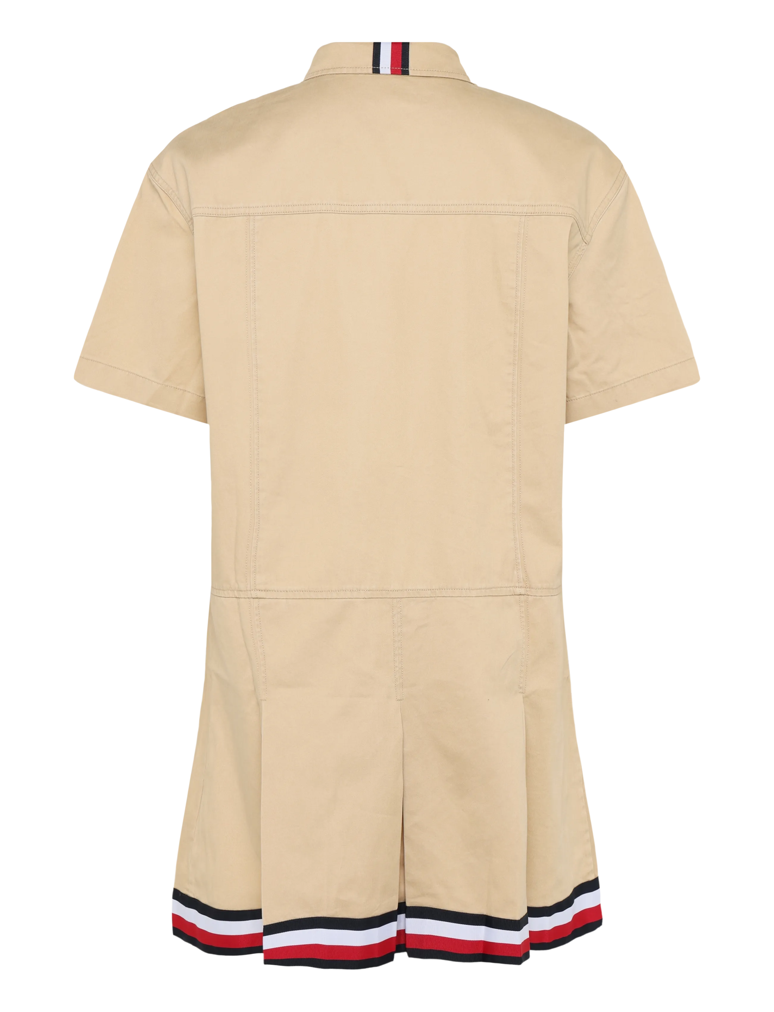 Tommy Jeans - TJW CREST RWB TAPE SHIRT DRESS - sommerkjoler - gentle gold - 2