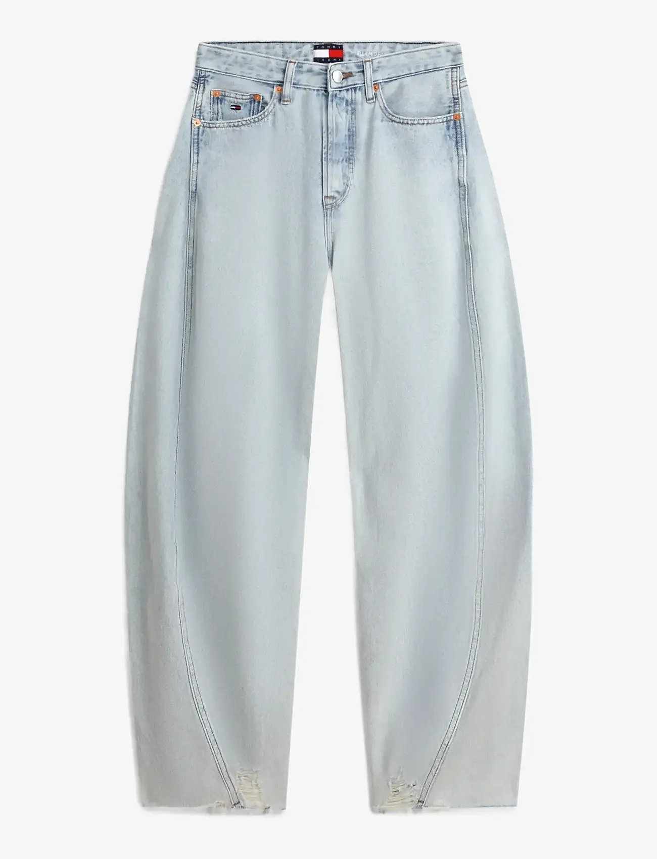 Tommy Jeans - ELLA MID BARREL CROP CBF CJ5010 - barrel jeans - denim light - 1