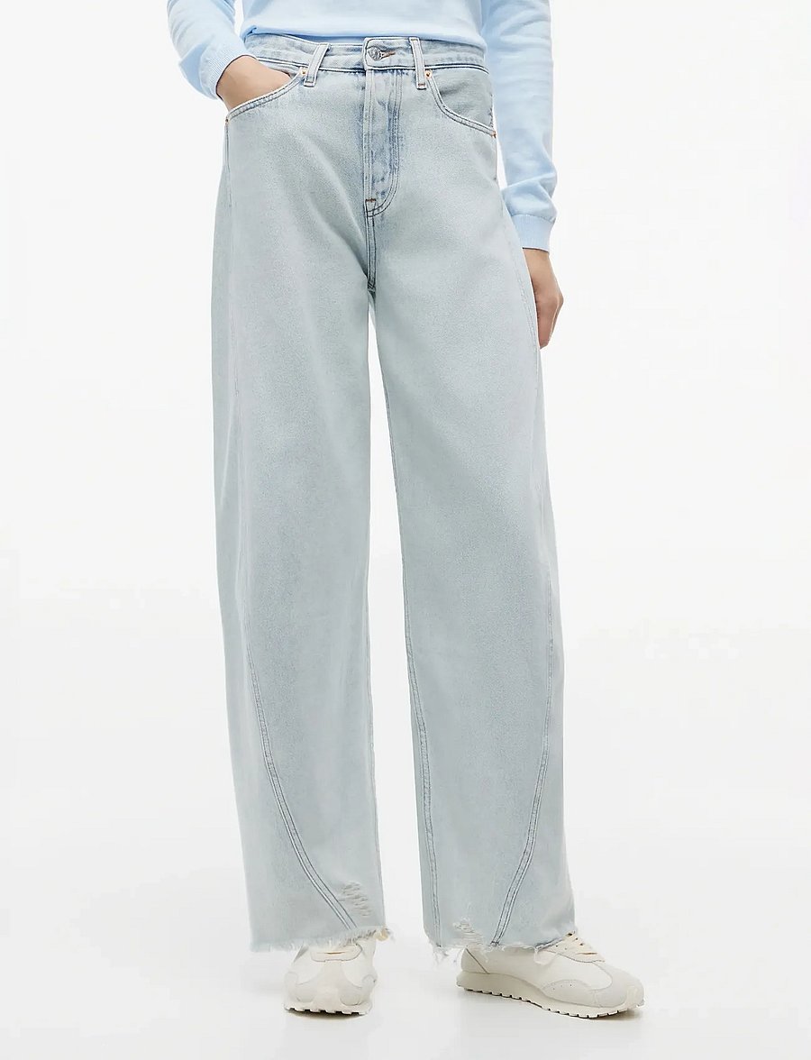 Tommy Jeans - ELLA MID BARREL CROP CBF CJ5010 - barrel jeans - denim light - 0