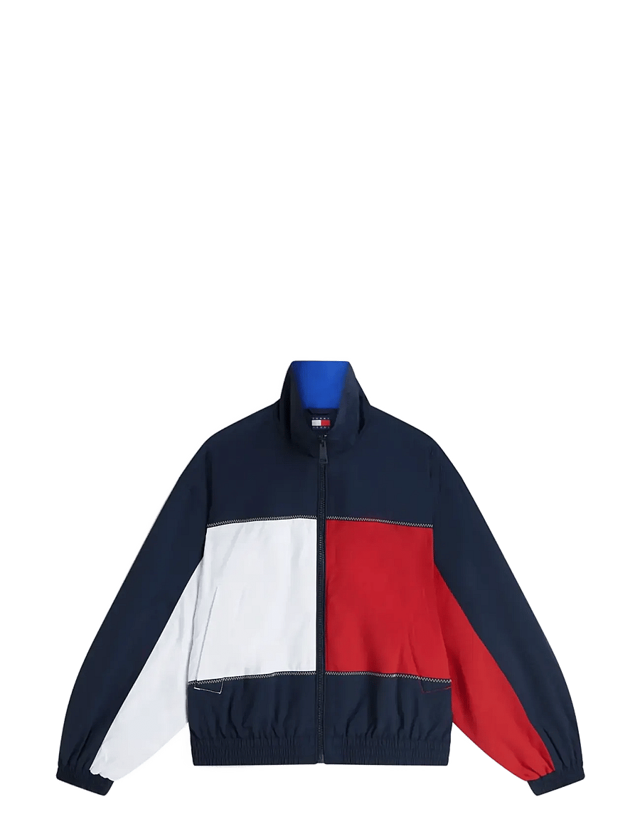 Tommy Jeans - TJW FLAG HIGH NECK JACKET - windbreakers - dark night navy - 1