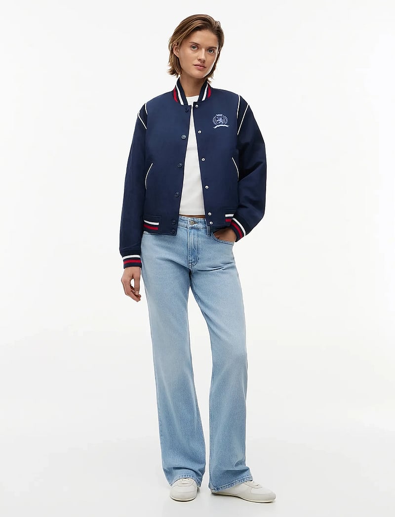 Tommy Jeans - TJW CREST VARSITY JACKET - forårsjakker - dark night navy - 3