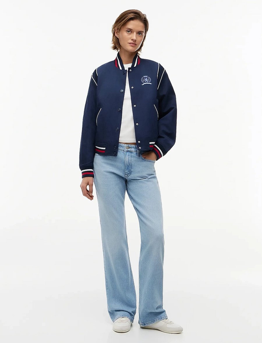 Tommy Jeans - TJW CREST VARSITY JACKET - forårsjakker - dark night navy - 3
