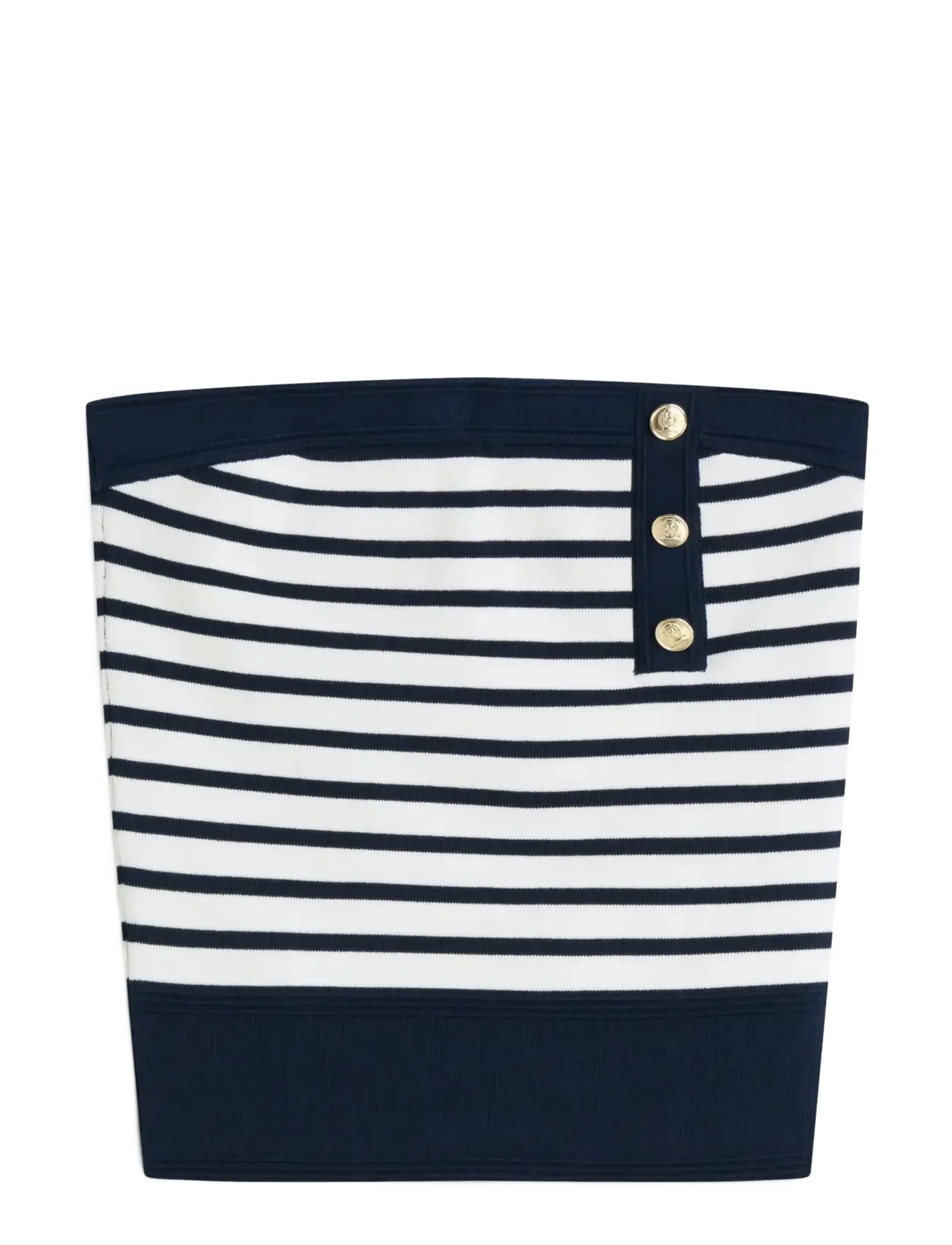 Tommy Jeans - TJW BUTTONS BANDEAU SWEATER - dark night navy   stripe - 1