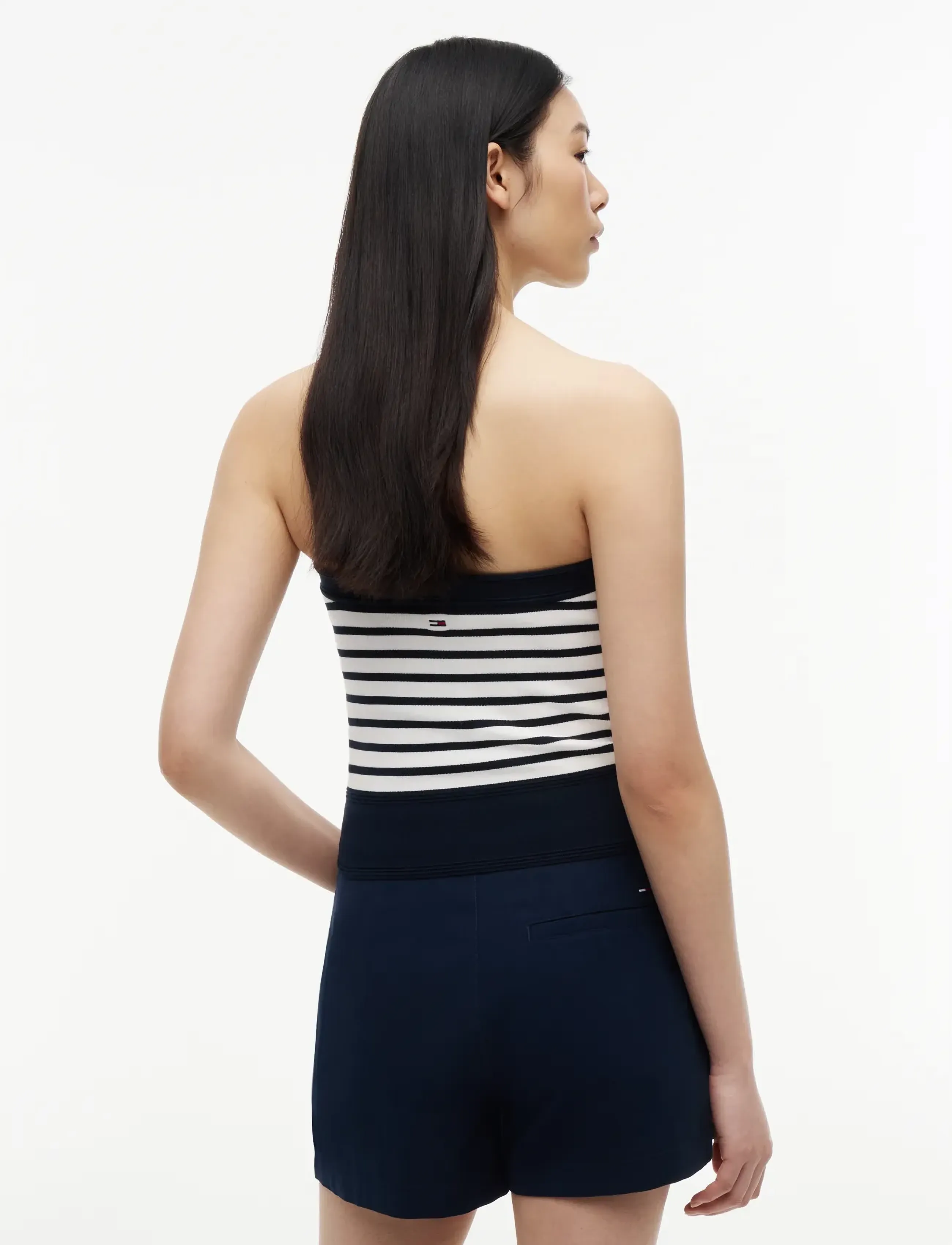 Tommy Jeans - TJW BUTTONS BANDEAU SWEATER - dark night navy   stripe - 2