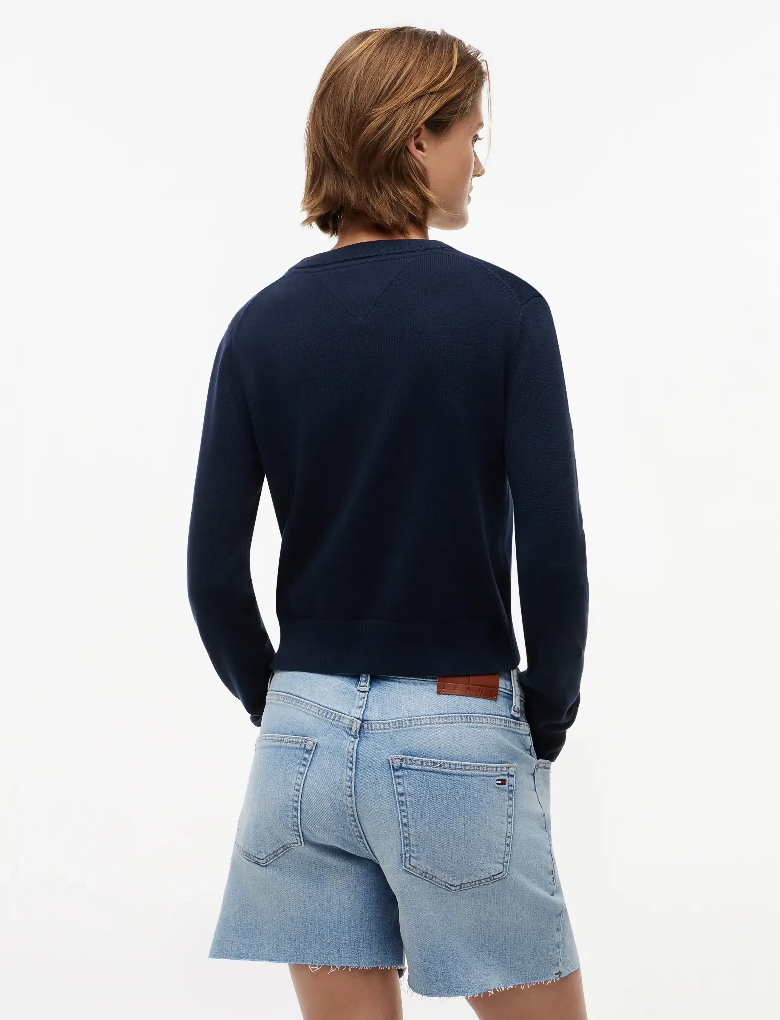 Tommy Jeans - TJW FLAG CREW NECK SWEATER EXT - dressipluusid - dark night navy - 2