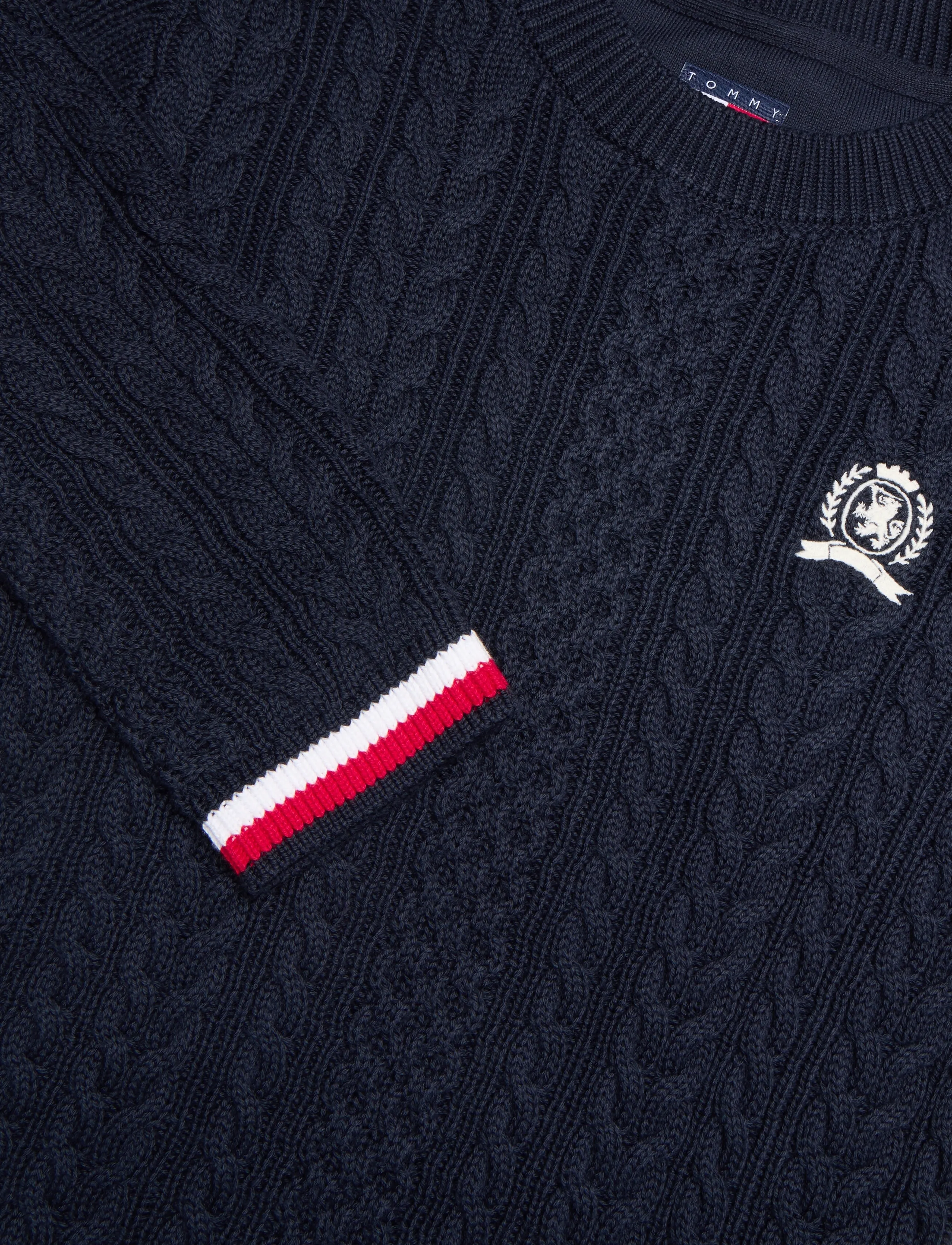 Tommy Jeans - TJW RWB TIPPING SWEATER - dark night navy - 2
