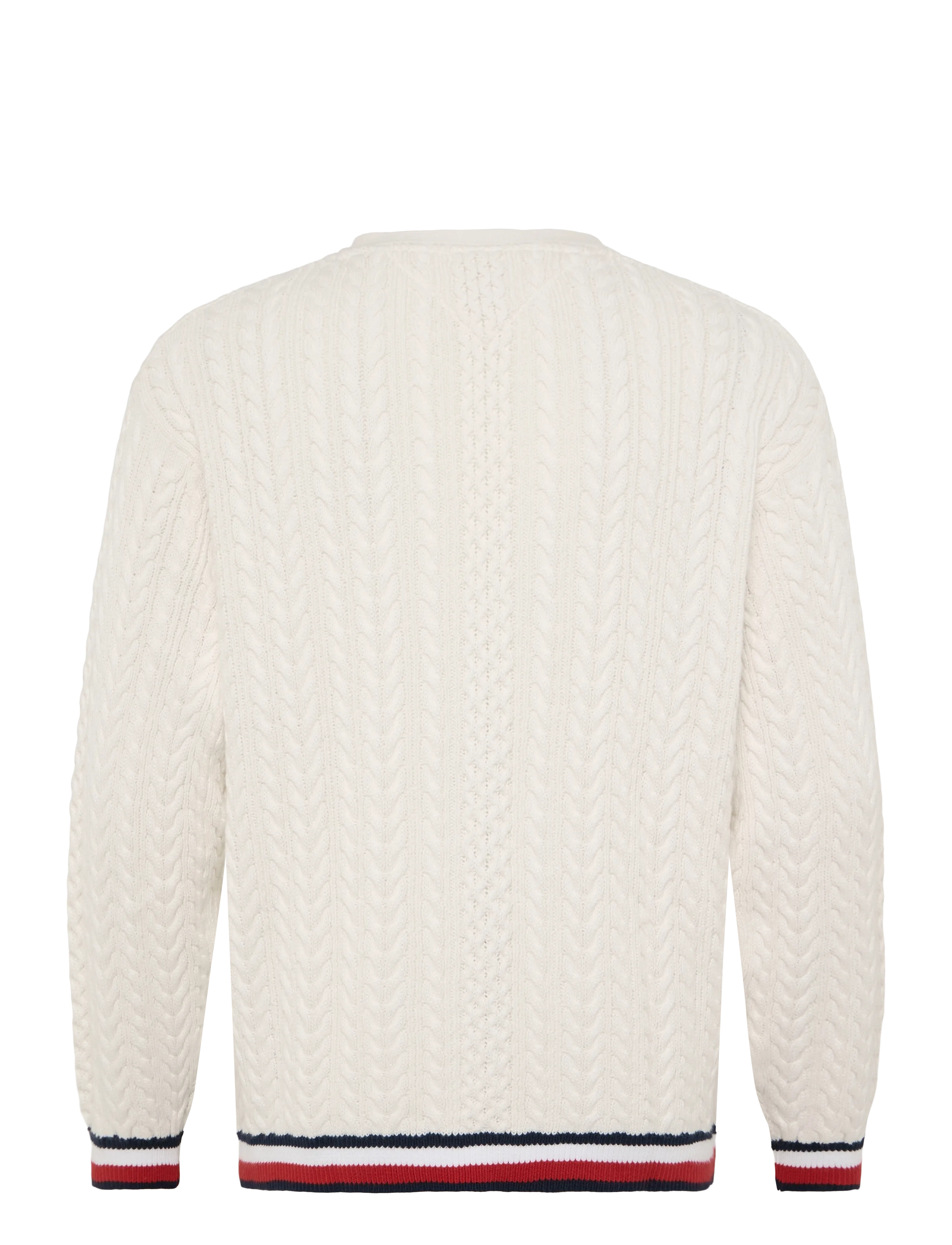 Tommy Jeans - TJW RWB TIPPING OVS CARDIGAN - gilets - ancient white - 2