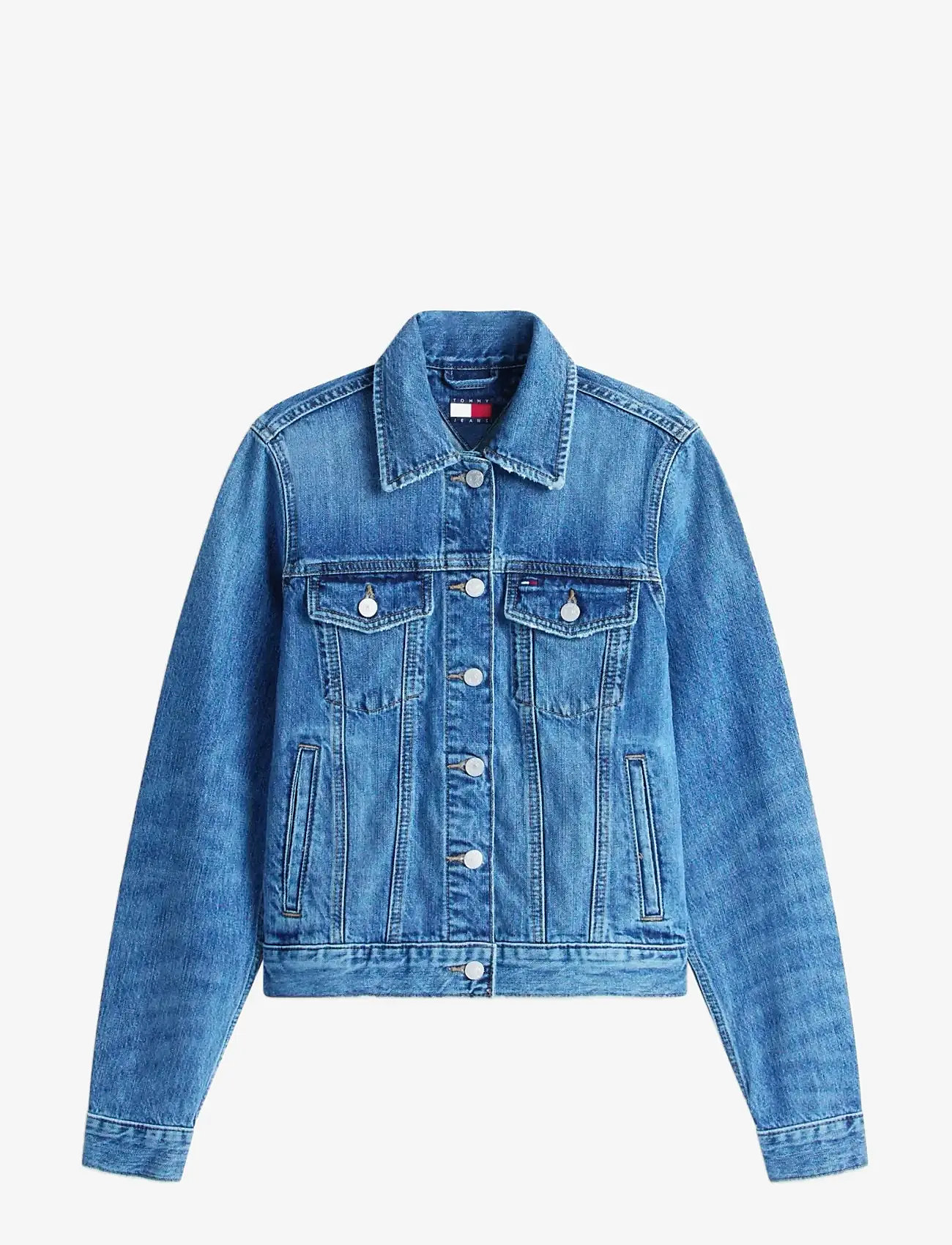 Tommy Jeans - CLASSIC TRUCKER EXT BJ8038 - vårjackor - denim medium - 1