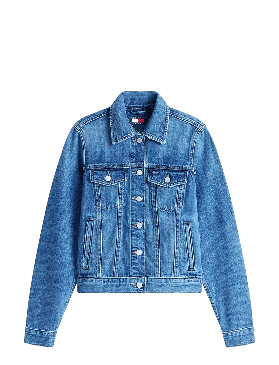 Tommy Jeans - CLASSIC TRUCKER EXT BJ8038 - kevättakit - denim medium - 1