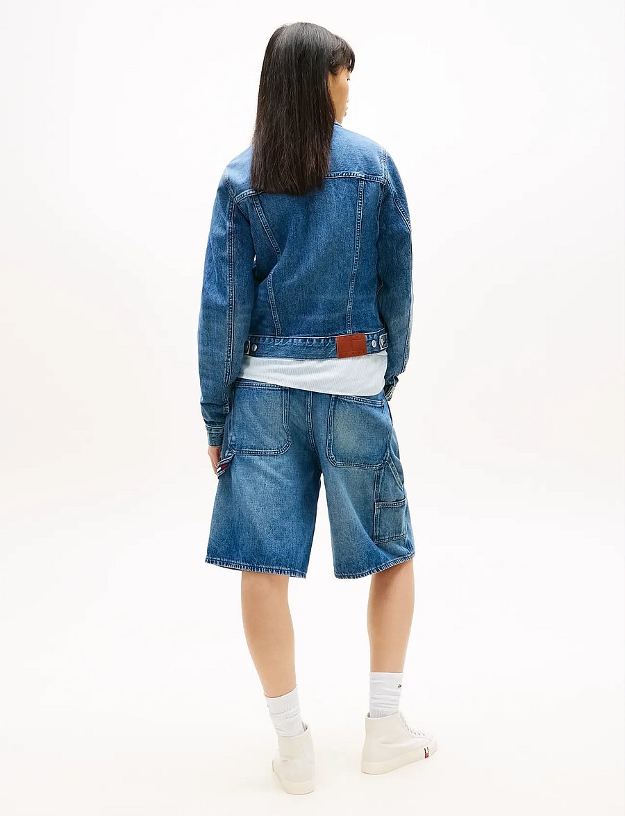 Tommy Jeans - CLASSIC TRUCKER EXT BJ8038 - kevättakit - denim medium - 2